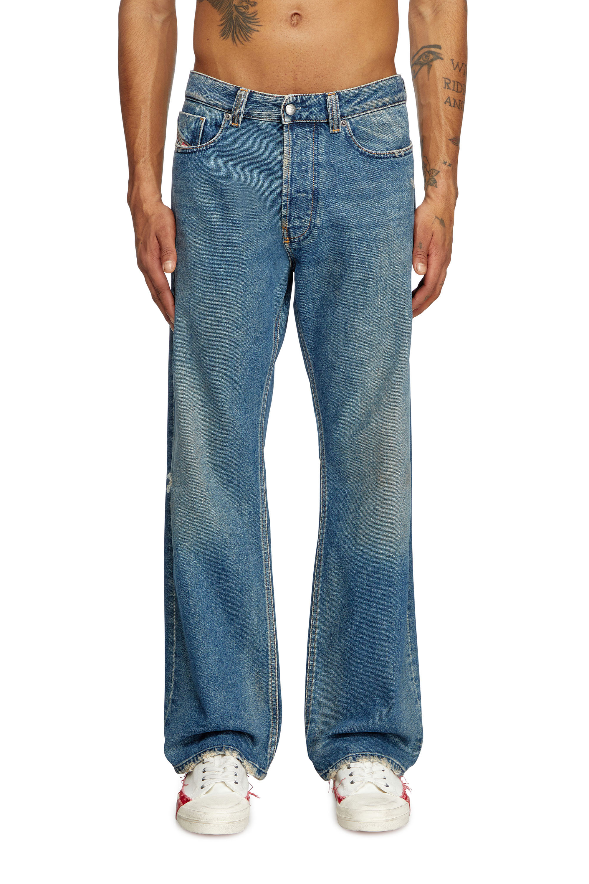 Diesel - Relaxed Jeans 1980 D-Eeper 09J79 Homme, Bleu moyen - Image 2