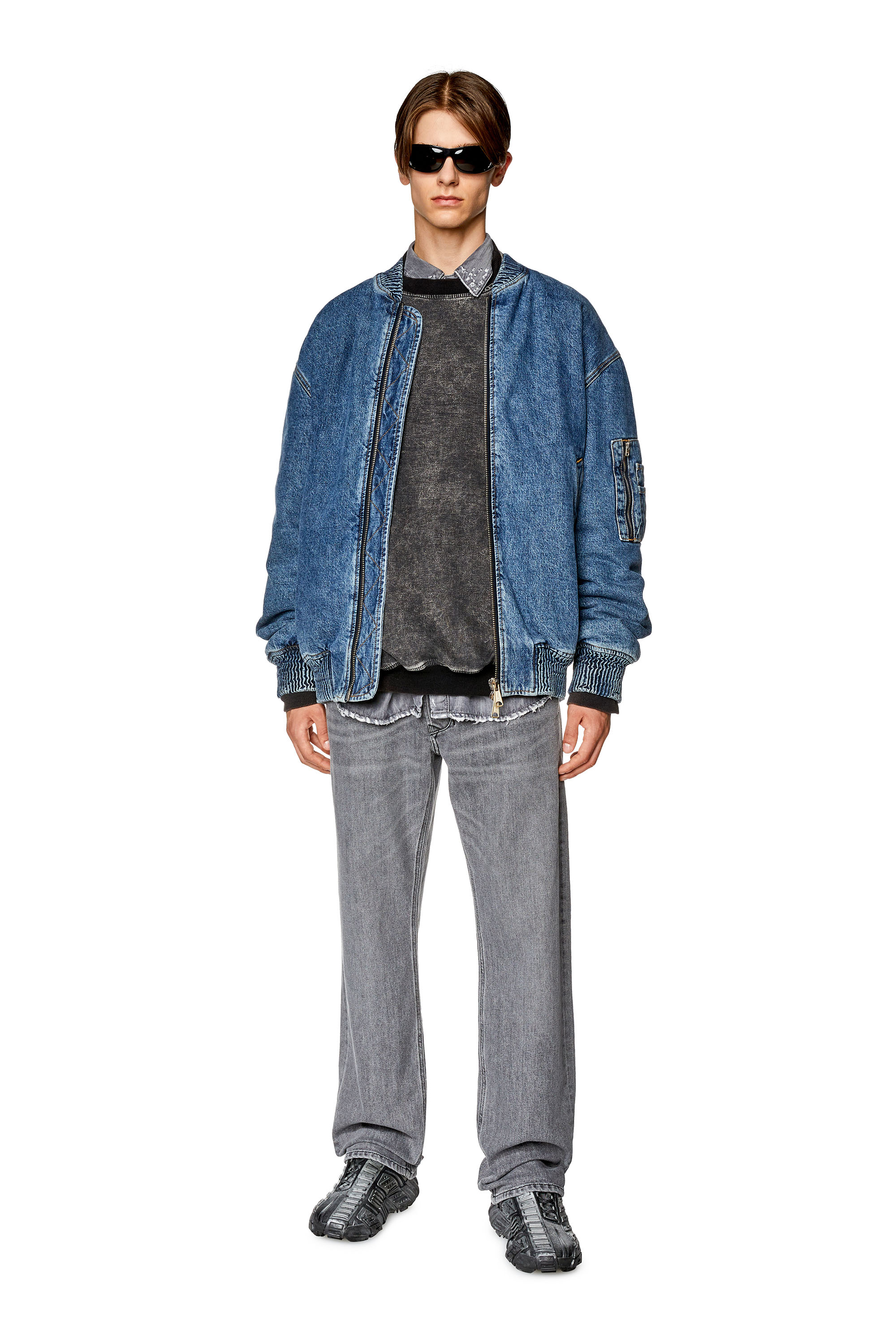 Diesel - Straight Jeans 1985 Larkee 09F83, Black/Dark grey - Image 4