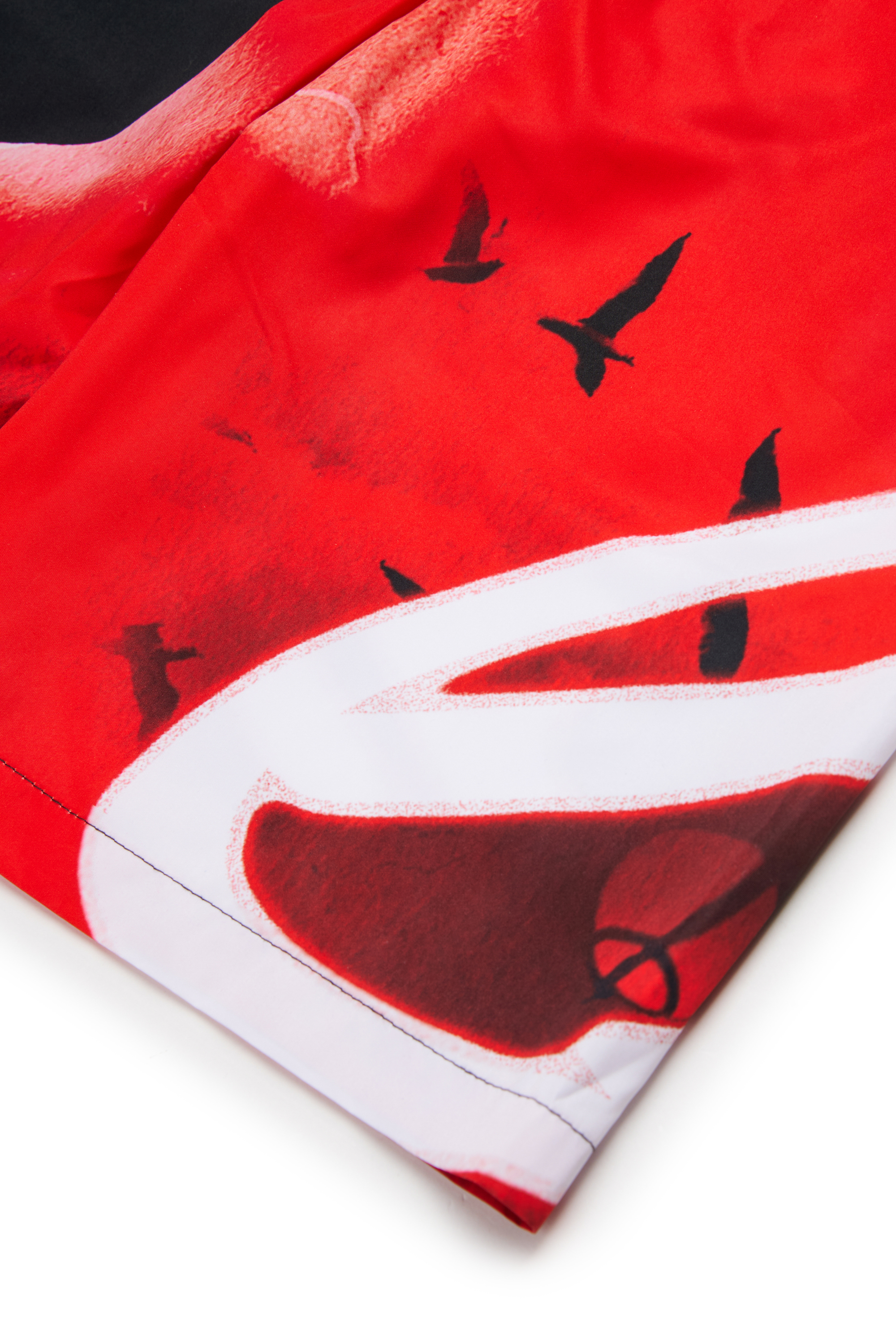 Diesel - MIOND, Short de bain &agrave; imprim&eacute; flou int&eacute;gral Homme in Noir - 4