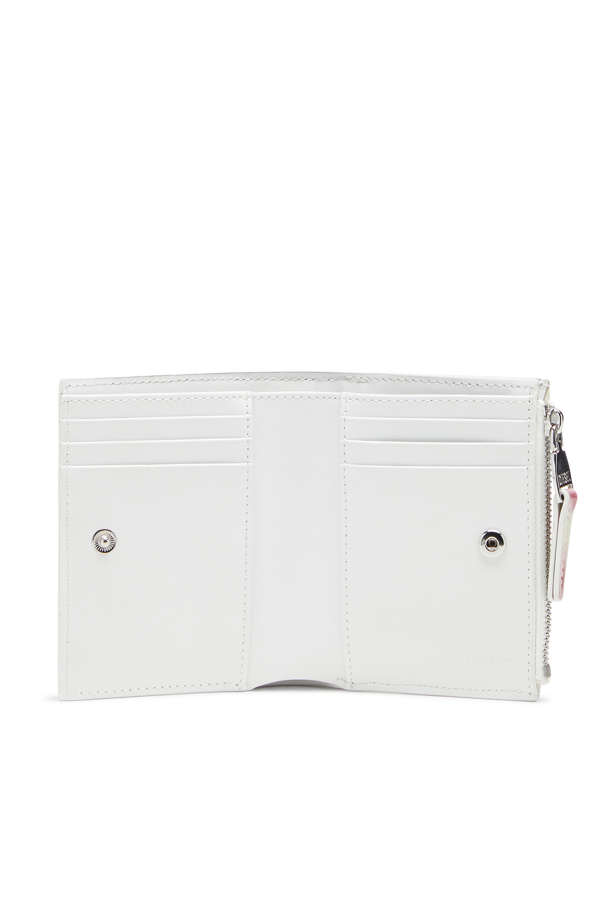 Diesel - PLAY BI-FOLD ZIP II, Petit portefeuille en PU brillant imprimé Femme in Polychrome - 3
