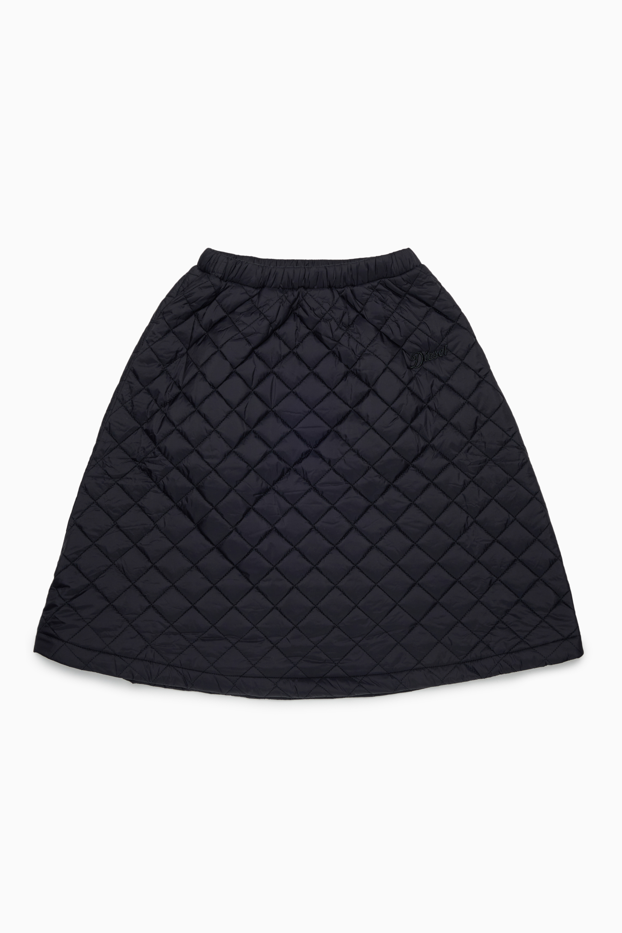 Diesel - GMONTY, Jupe matelass&eacute;e en nylon Femme in Noir - 1