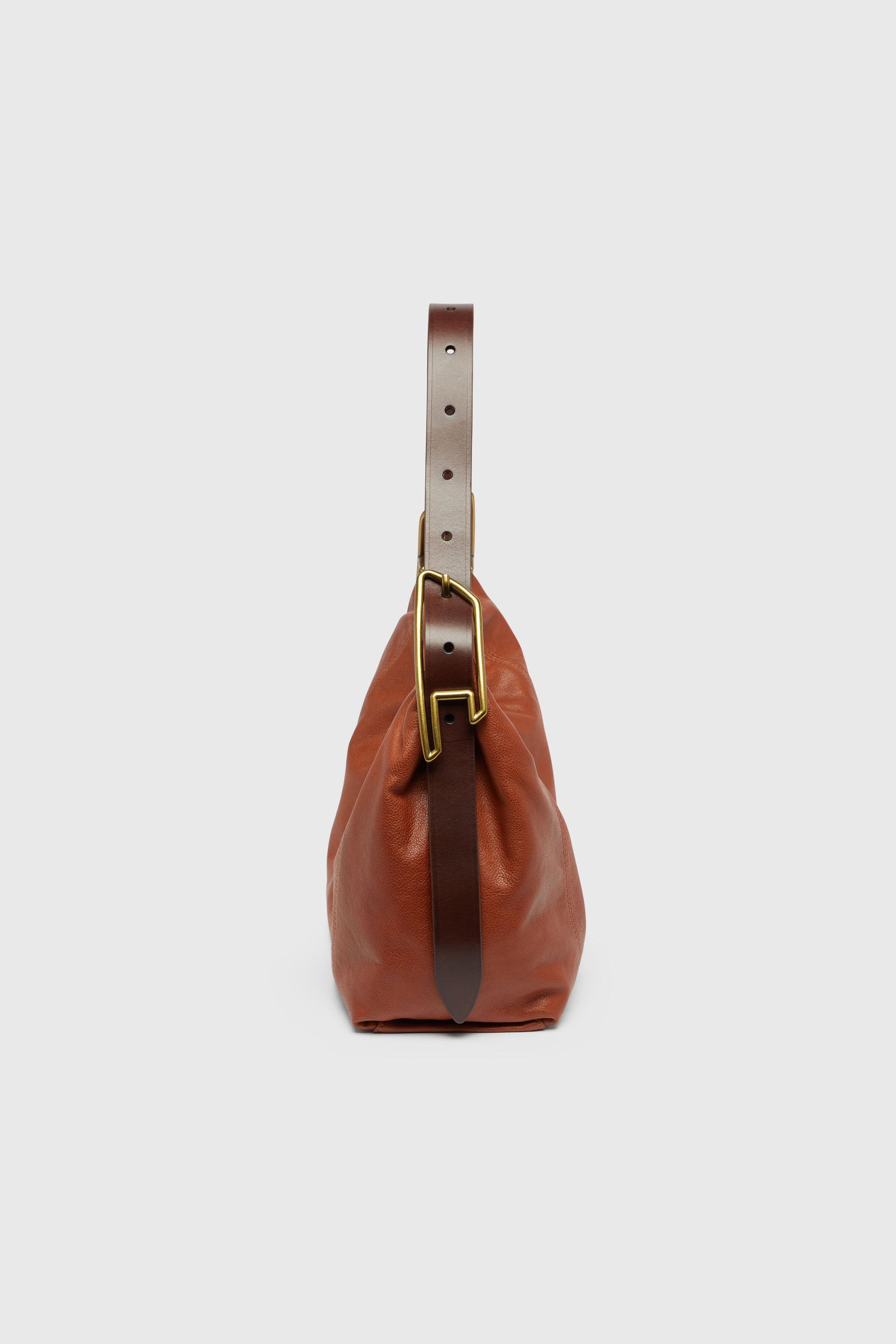 Diesel - D-LINE HOBO S, D-Line-Sac port&eacute; &eacute;paule en cuir Femme in Marron - 5