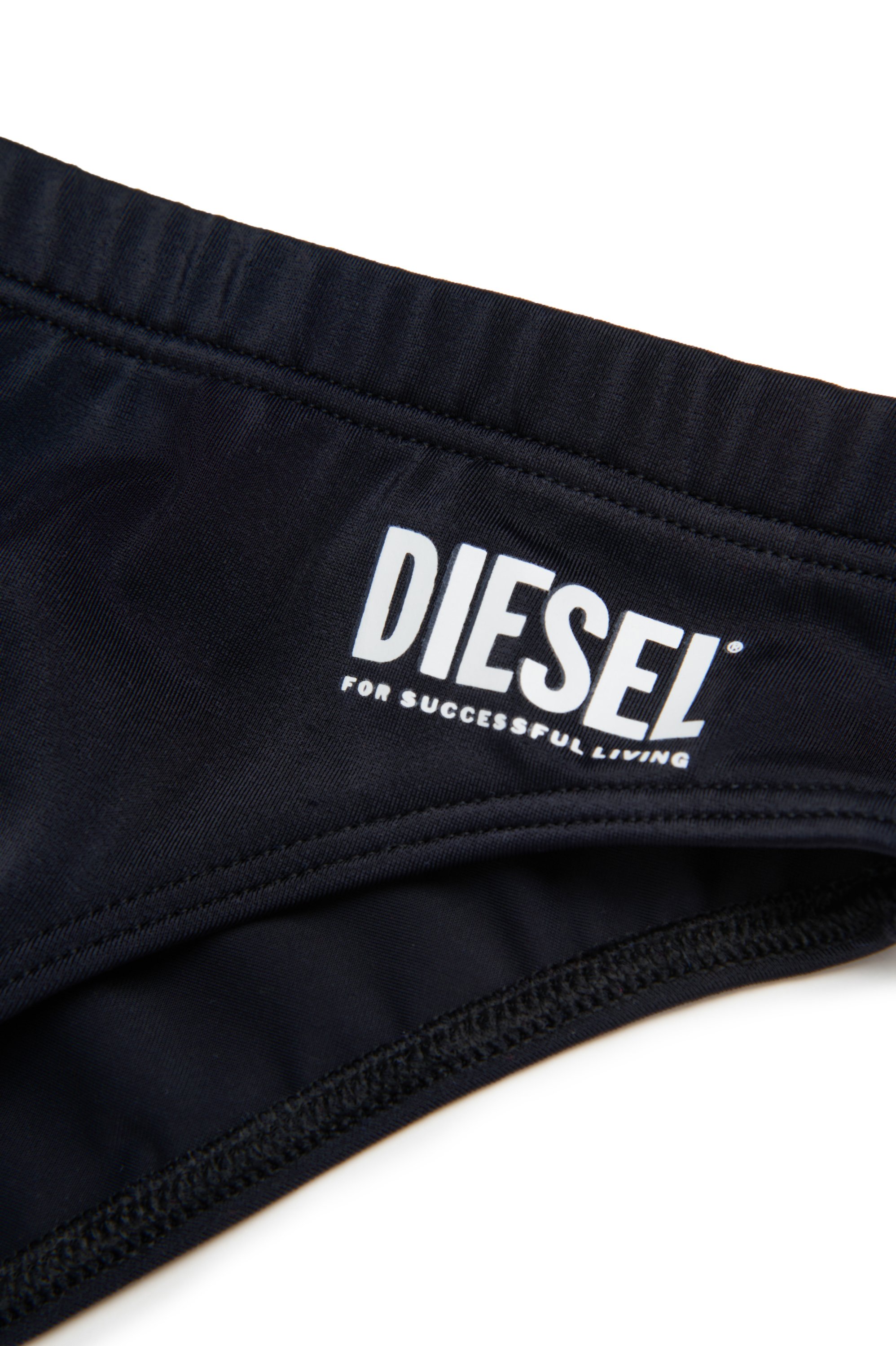 Diesel - MESP, Slip de bain avec imprimé logo Homme in Noir - 3