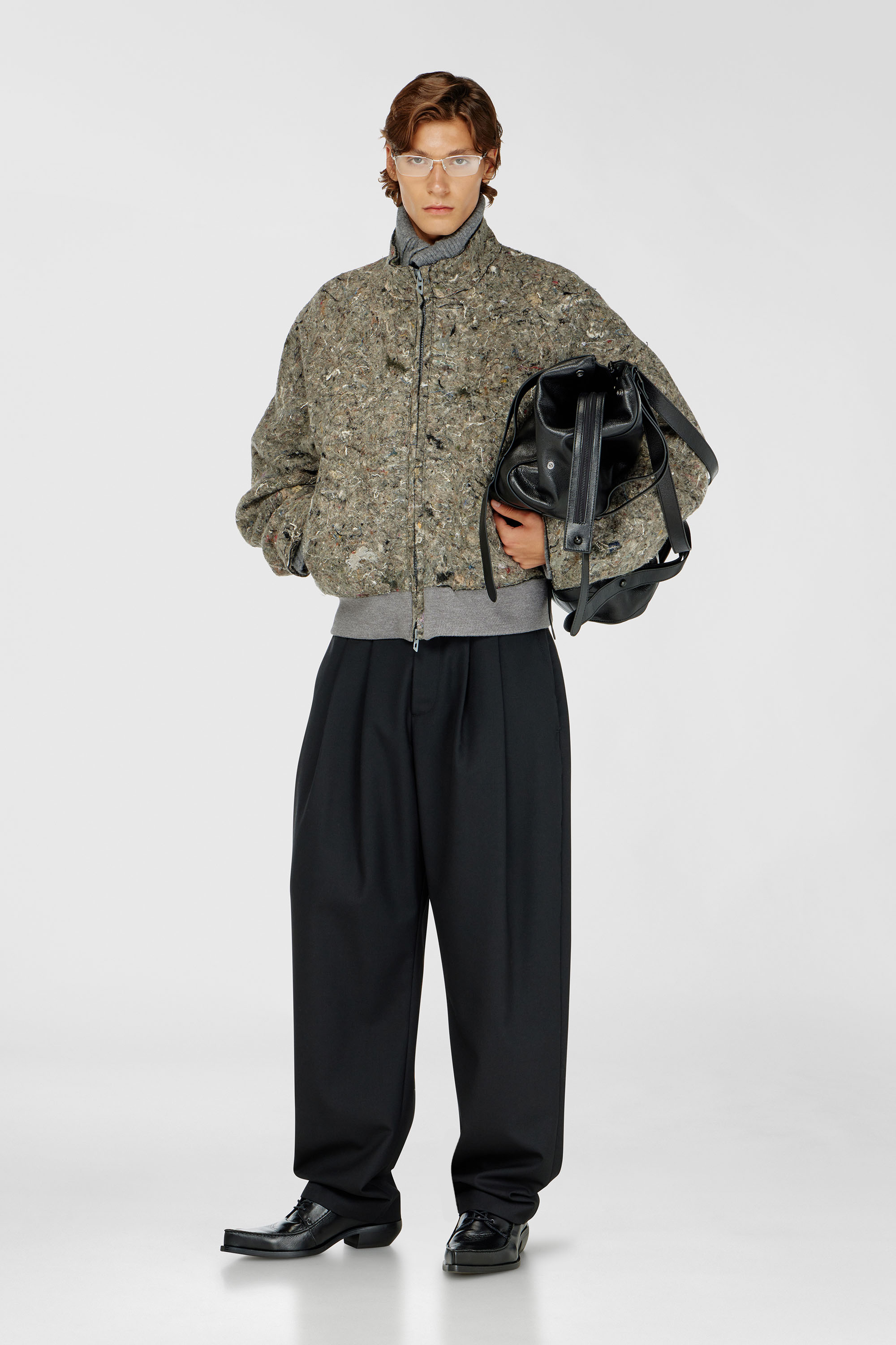 Veste en feutre upcycl&eacute;