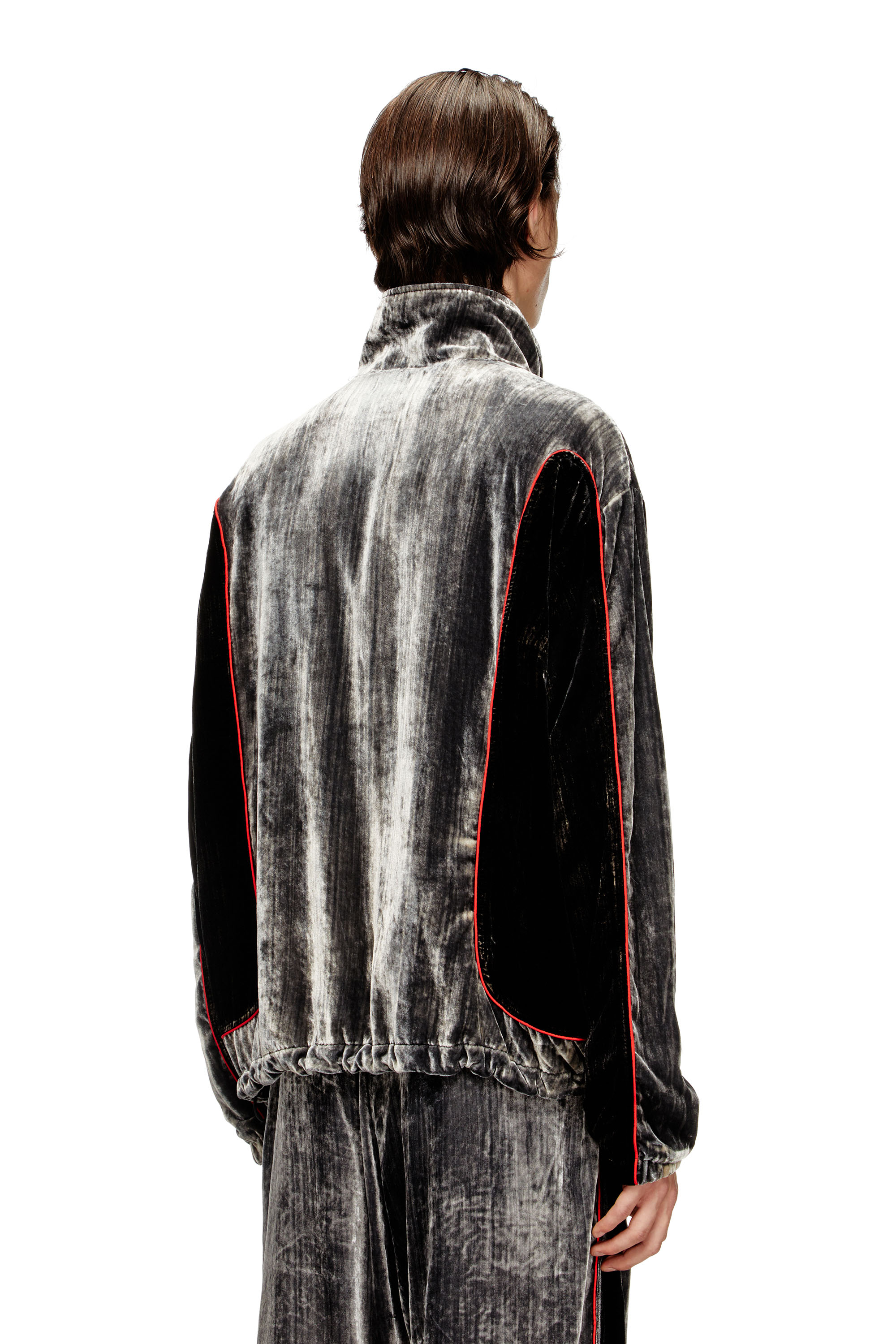 Diesel - J-HAY, Veste de survêtement en velours traité Homme in Polychrome - 4