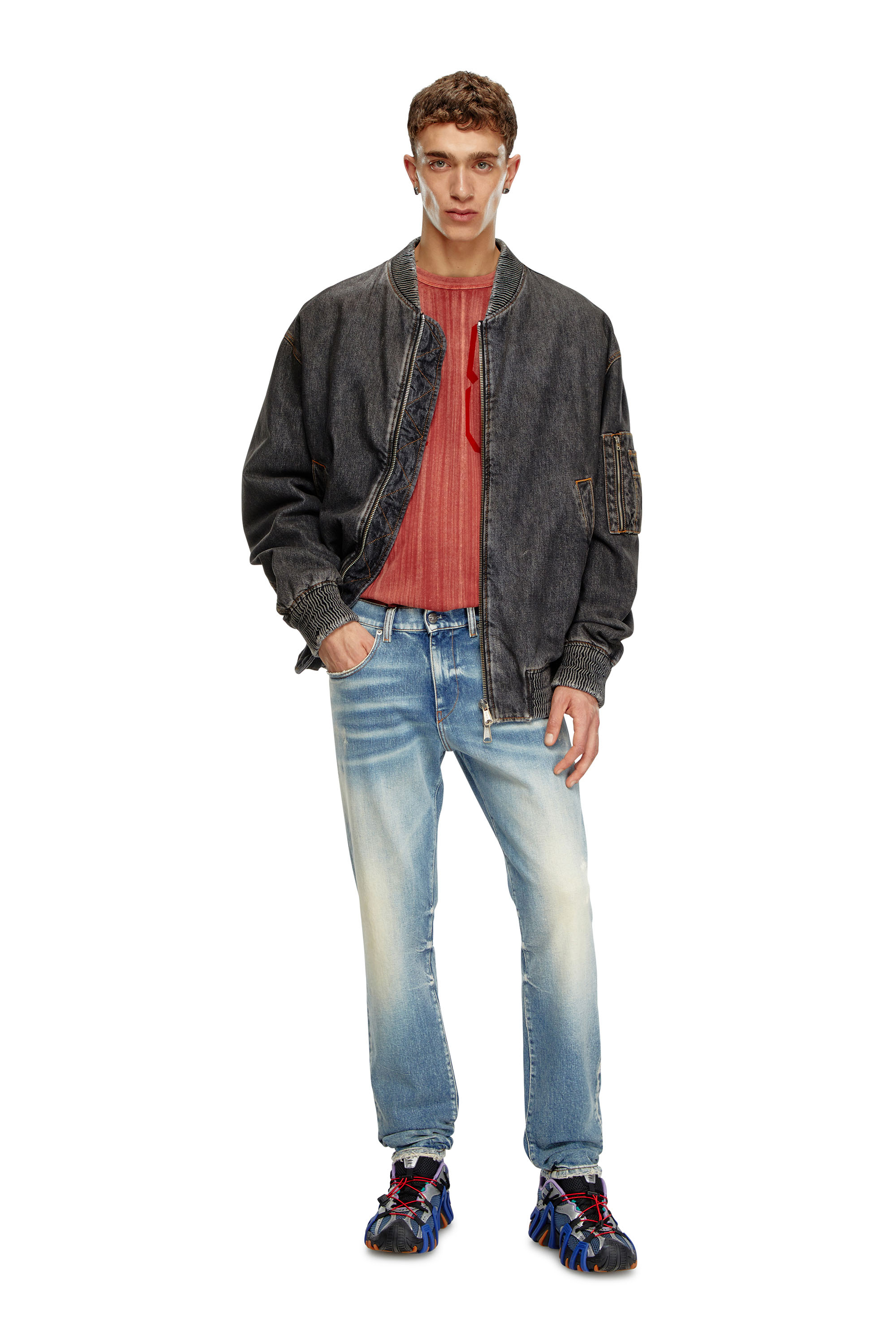 Diesel - Slim Jeans 2019 D-Strukt 007V8, Bleu moyen - Image 4