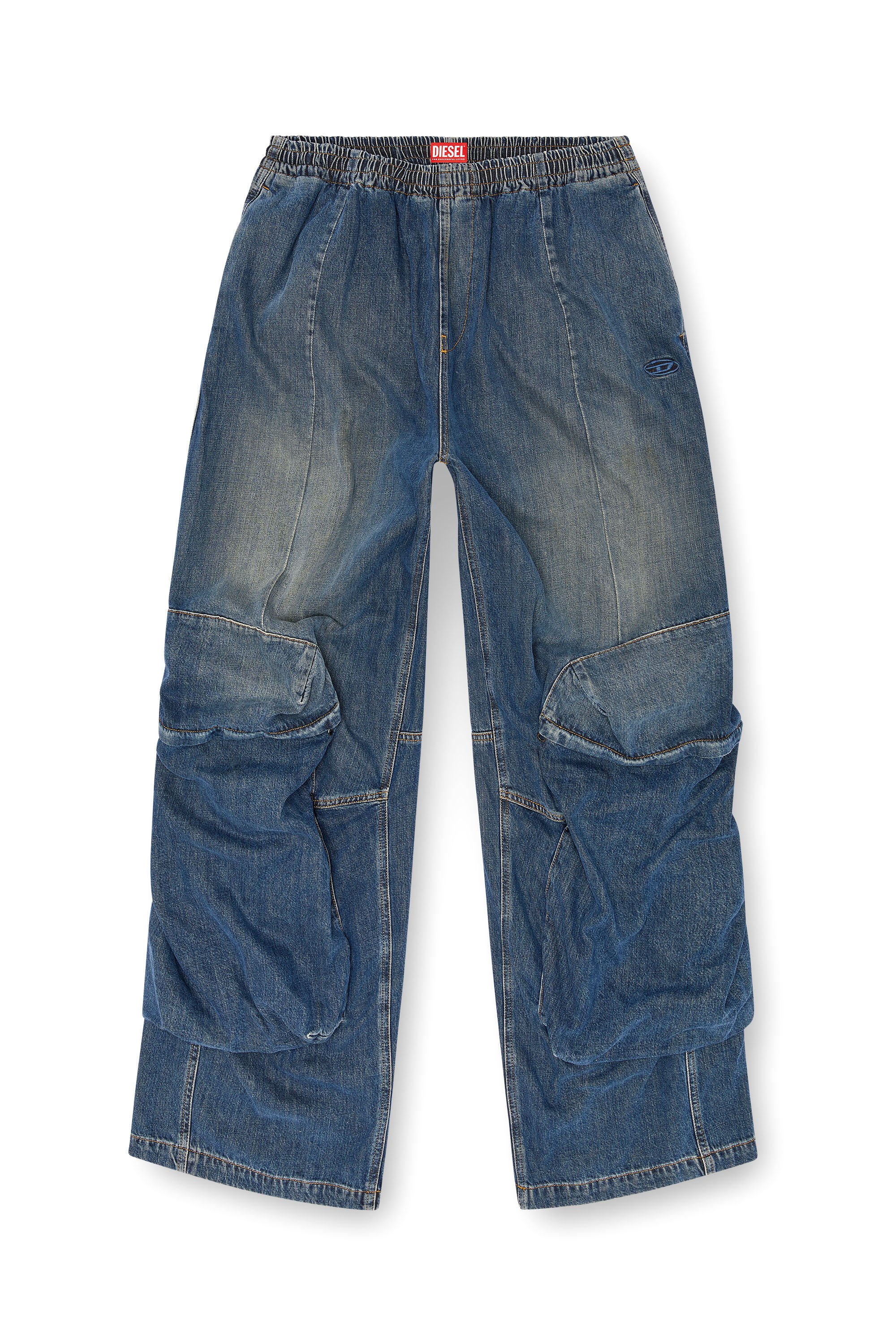 Diesel - Relaxed Jeans D-Para 09L14 Mixte, Bleu moyen - Image 3