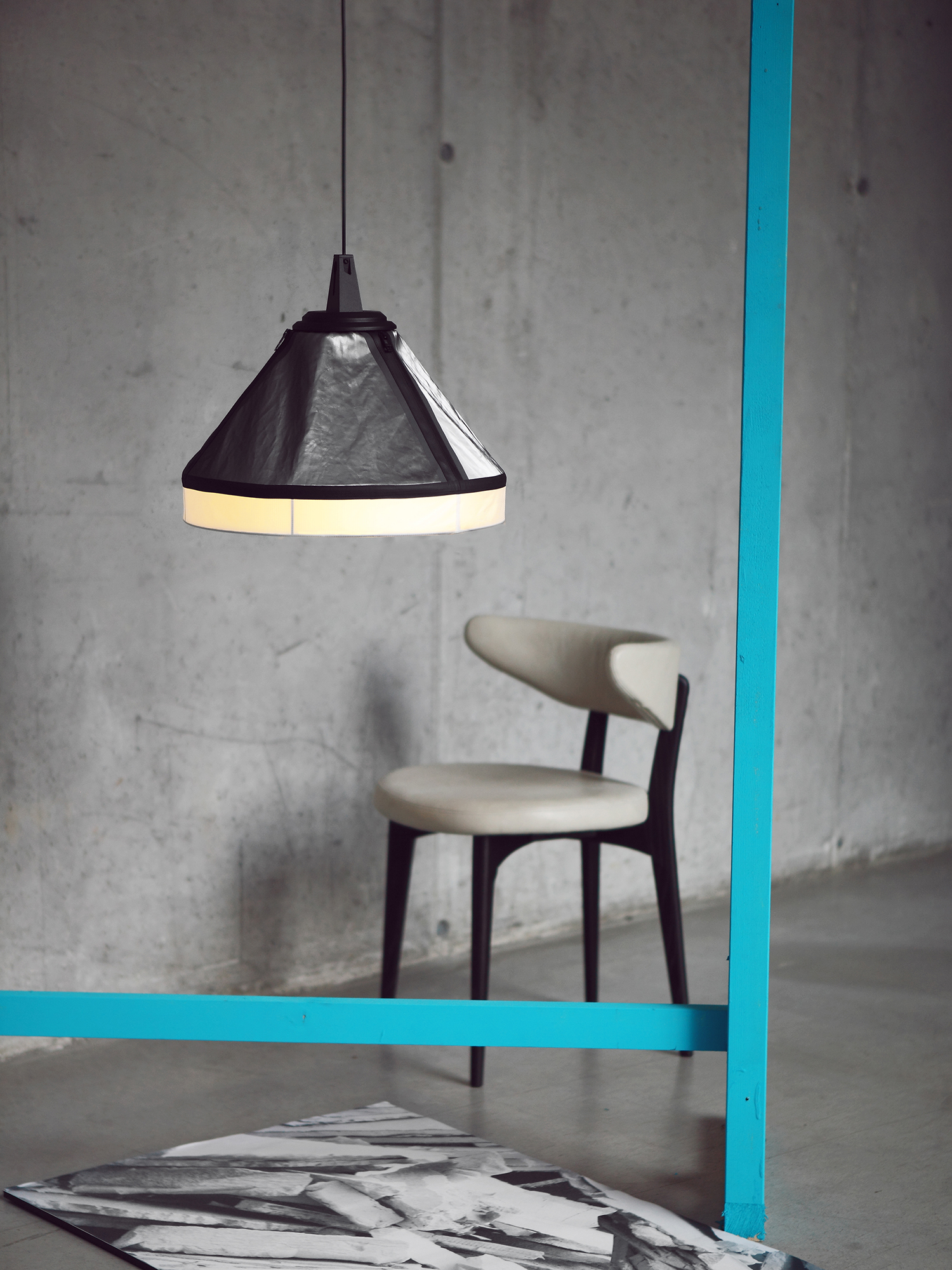 Diesel - DRUMBOX SOSPENSIONE, Luminaire inspir&eacute; des shootings photo Mixte in Gris - 4