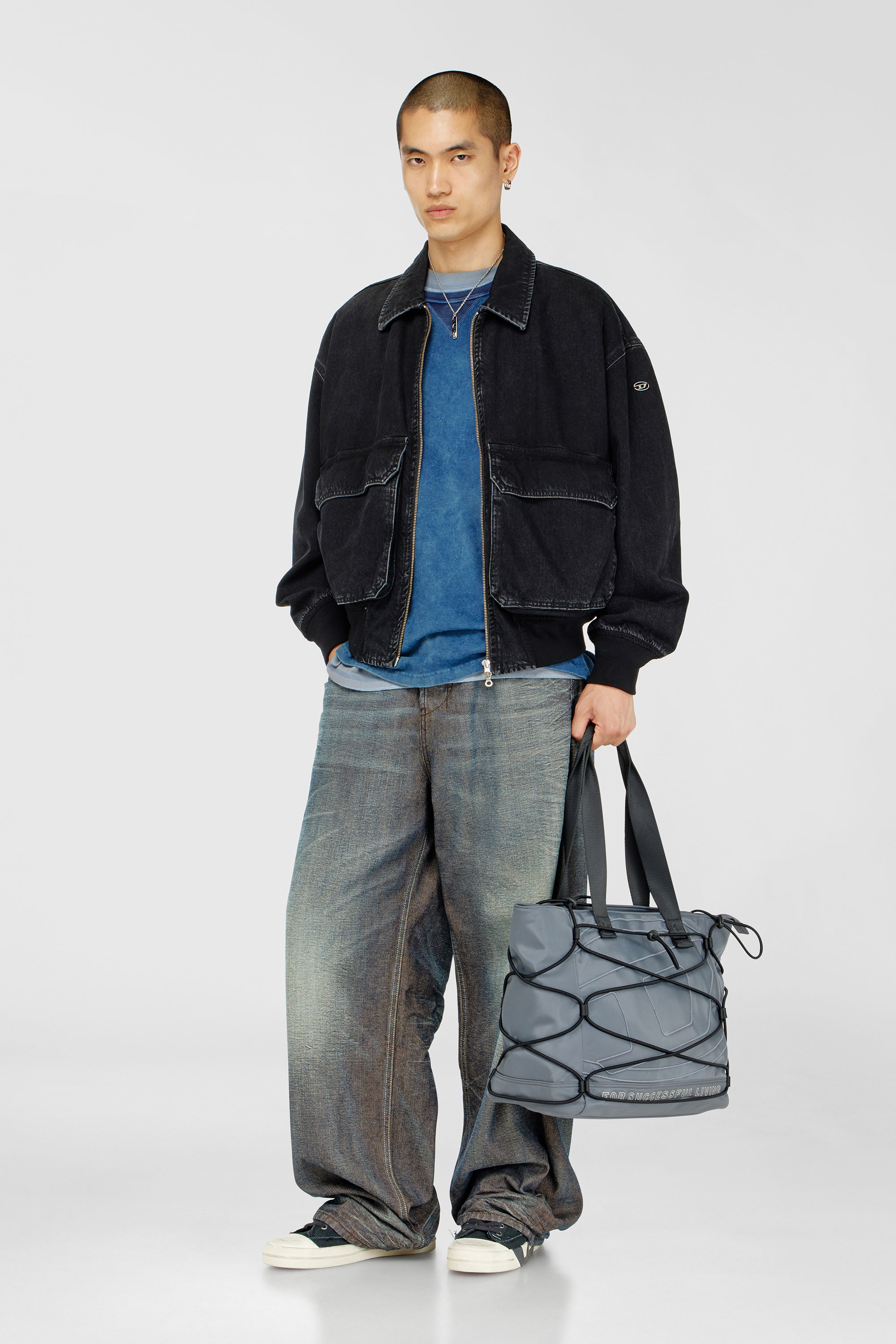 Diesel - D-KURZ, Veste en denim Mixte in Noir - 1