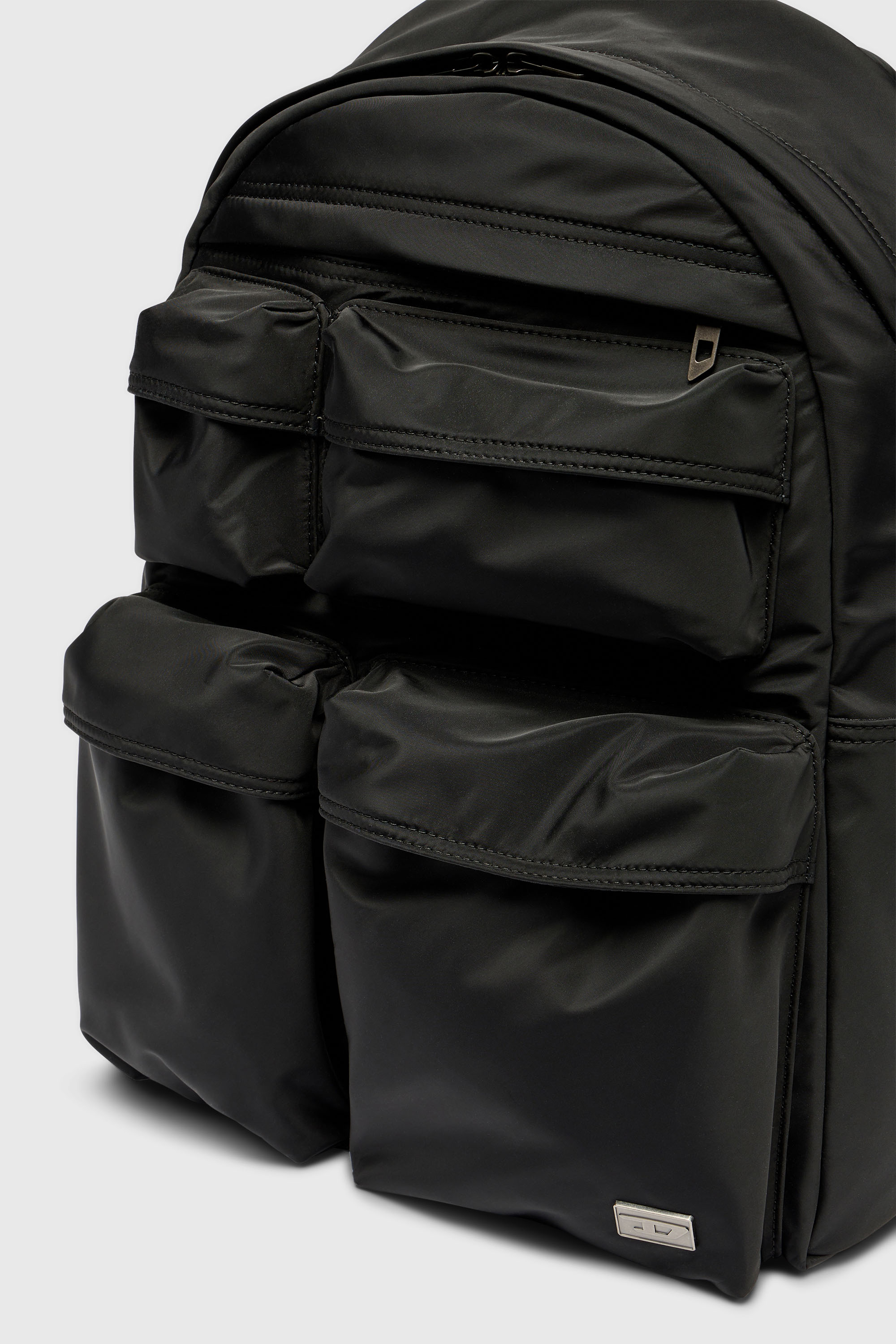 Diesel - MULTI-PKTS BACKPACK X, Multi-Pkts-Sac &agrave; dos multipoches en &eacute;toffe utilitaire Mixte in Noir - 6