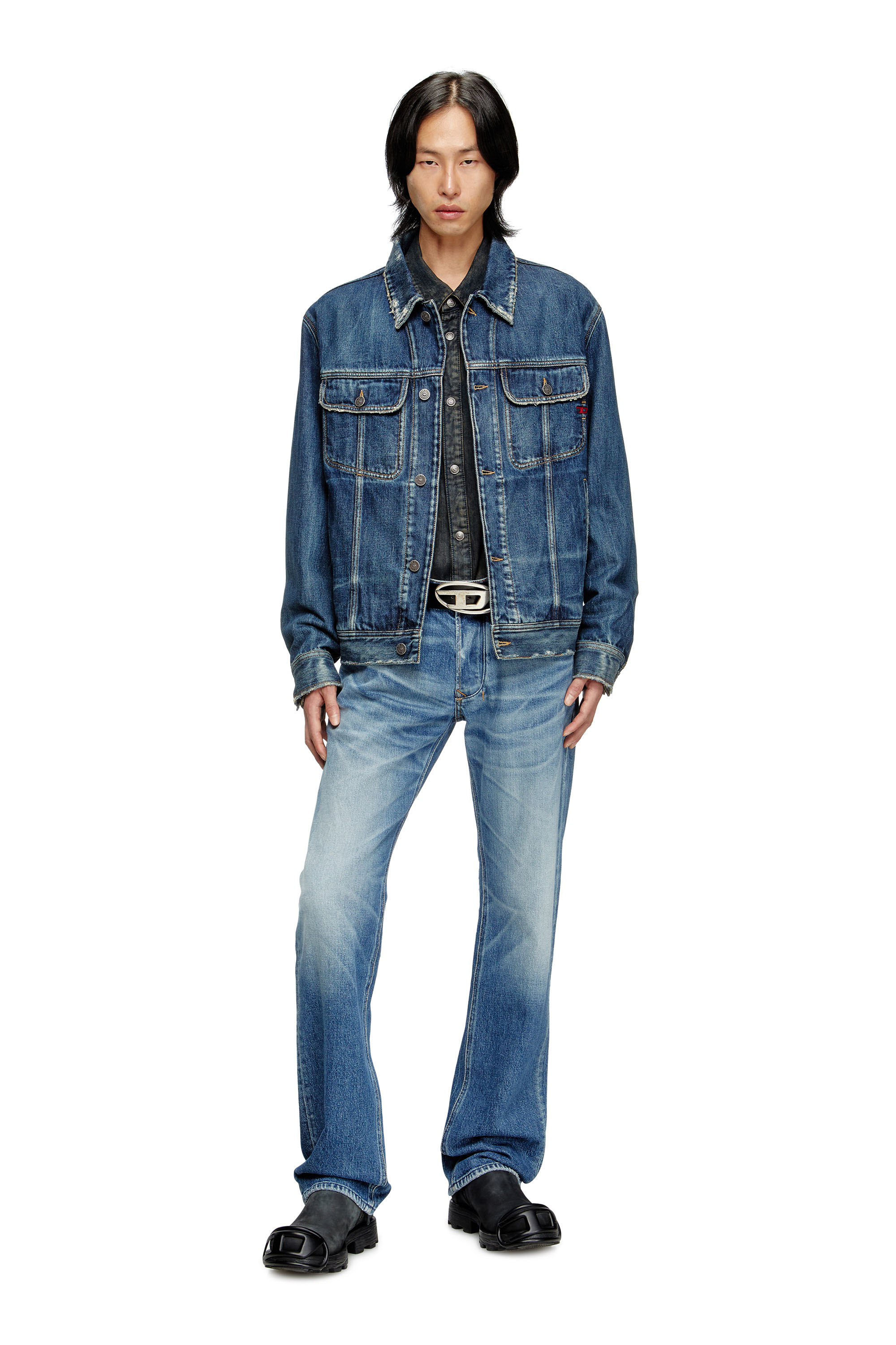 Diesel - Regular Jeans 1985 Larkee 09M12 Homme, Bleu moyen - Image 2