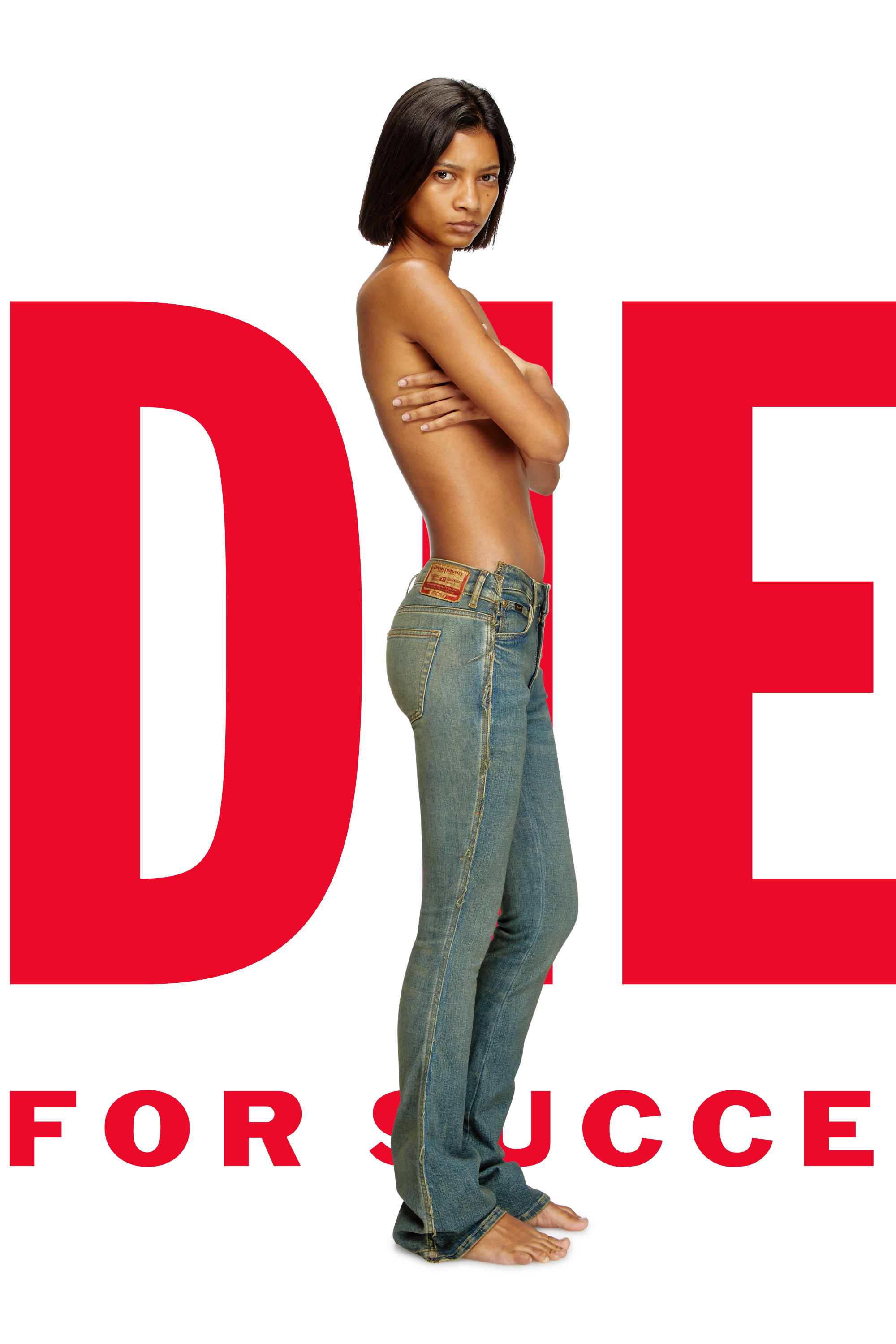 Diesel - Regular Jeans Dieseloves 02 09N01 Femme, Bleu Foncé - Image 1