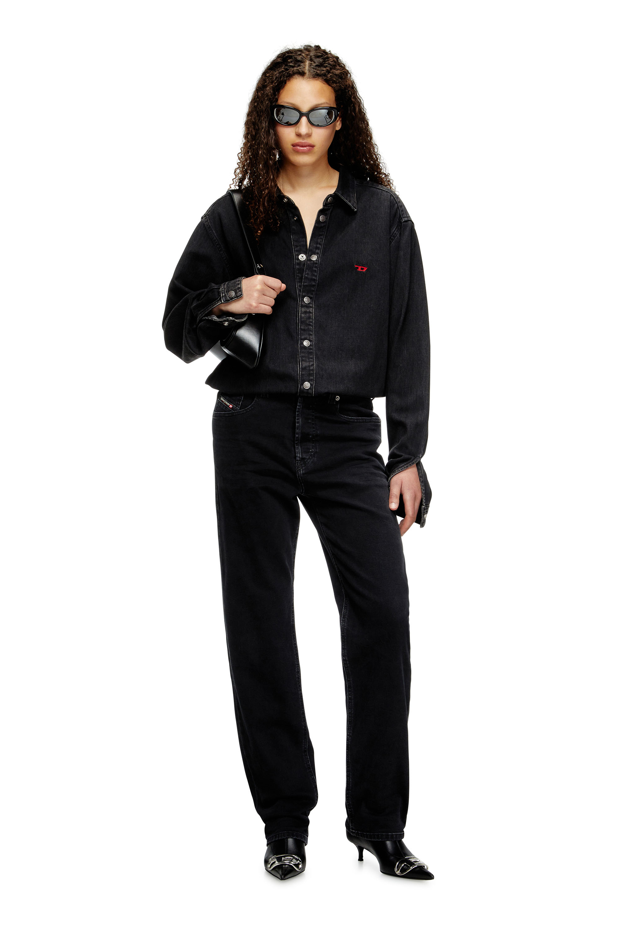 Diesel - Regular Jeans 1988 D-Ark 09M69 Femme, Noir/Gris foncé - Image 2