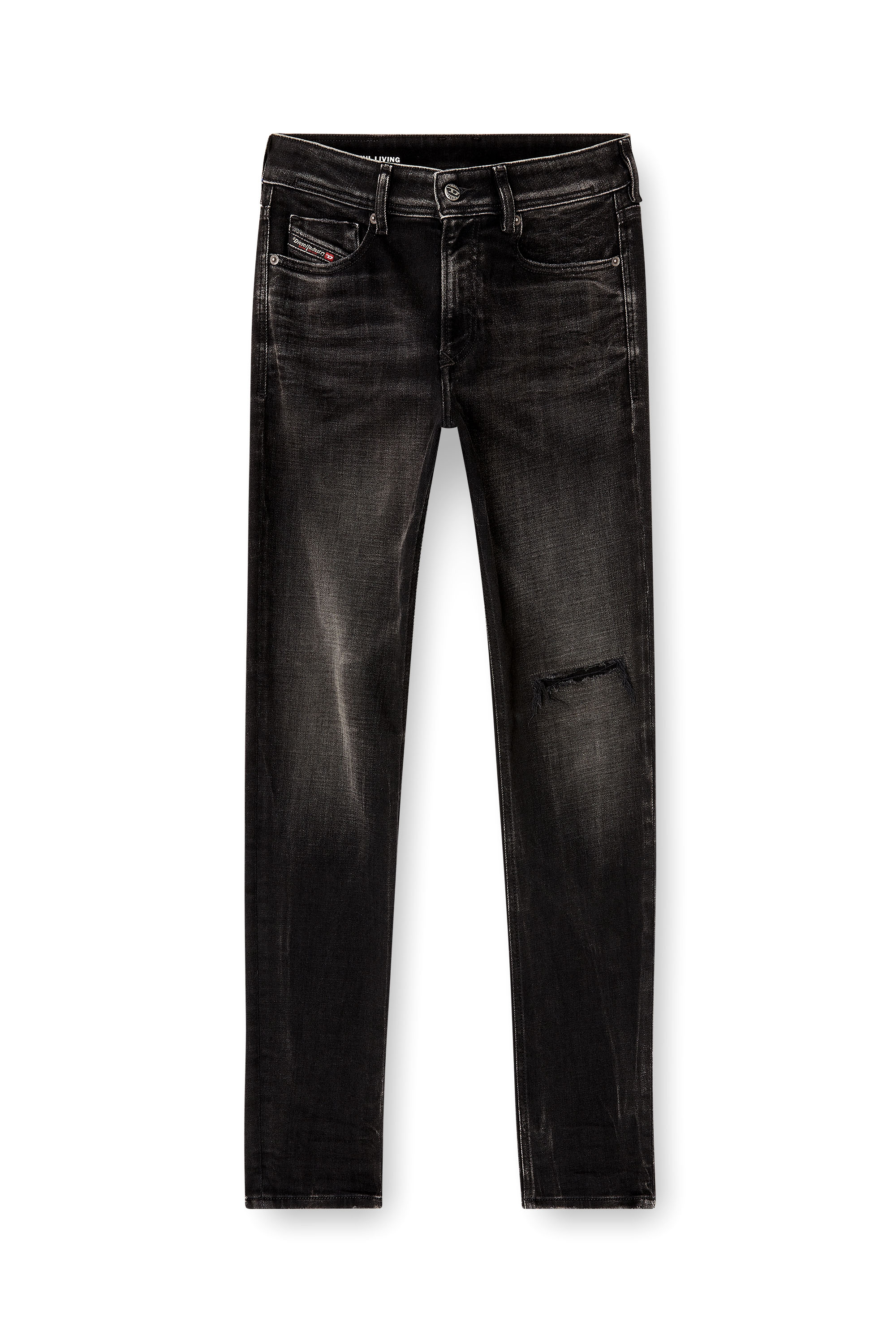 Diesel - Skinny Jeans 1979 Sleenker 09N19 Homme, Noir/Gris foncé - Image 3