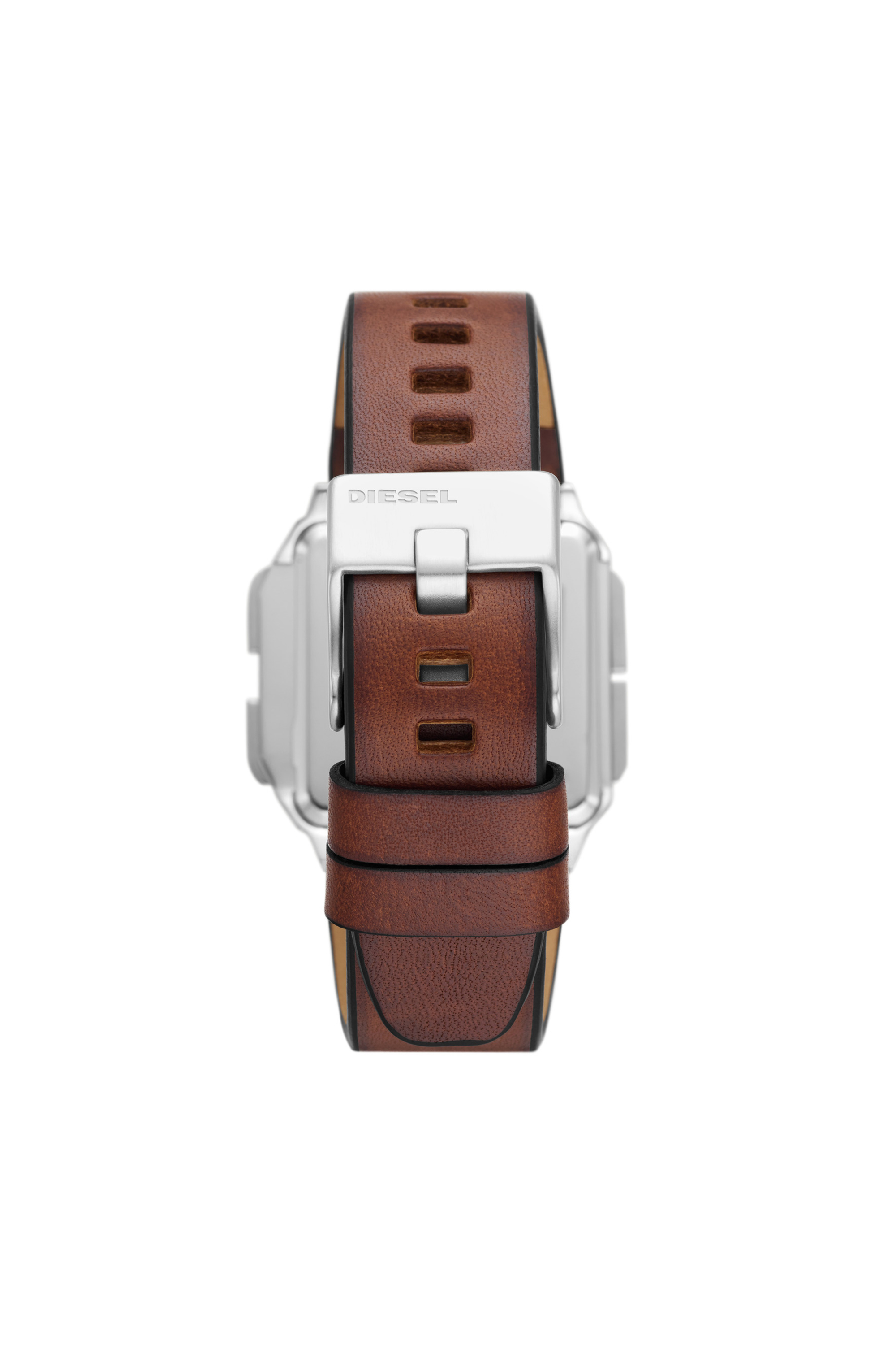 Diesel - DZ1995, Montre Chopped num&eacute;rique en cuir marron Mixte in Marron - 2