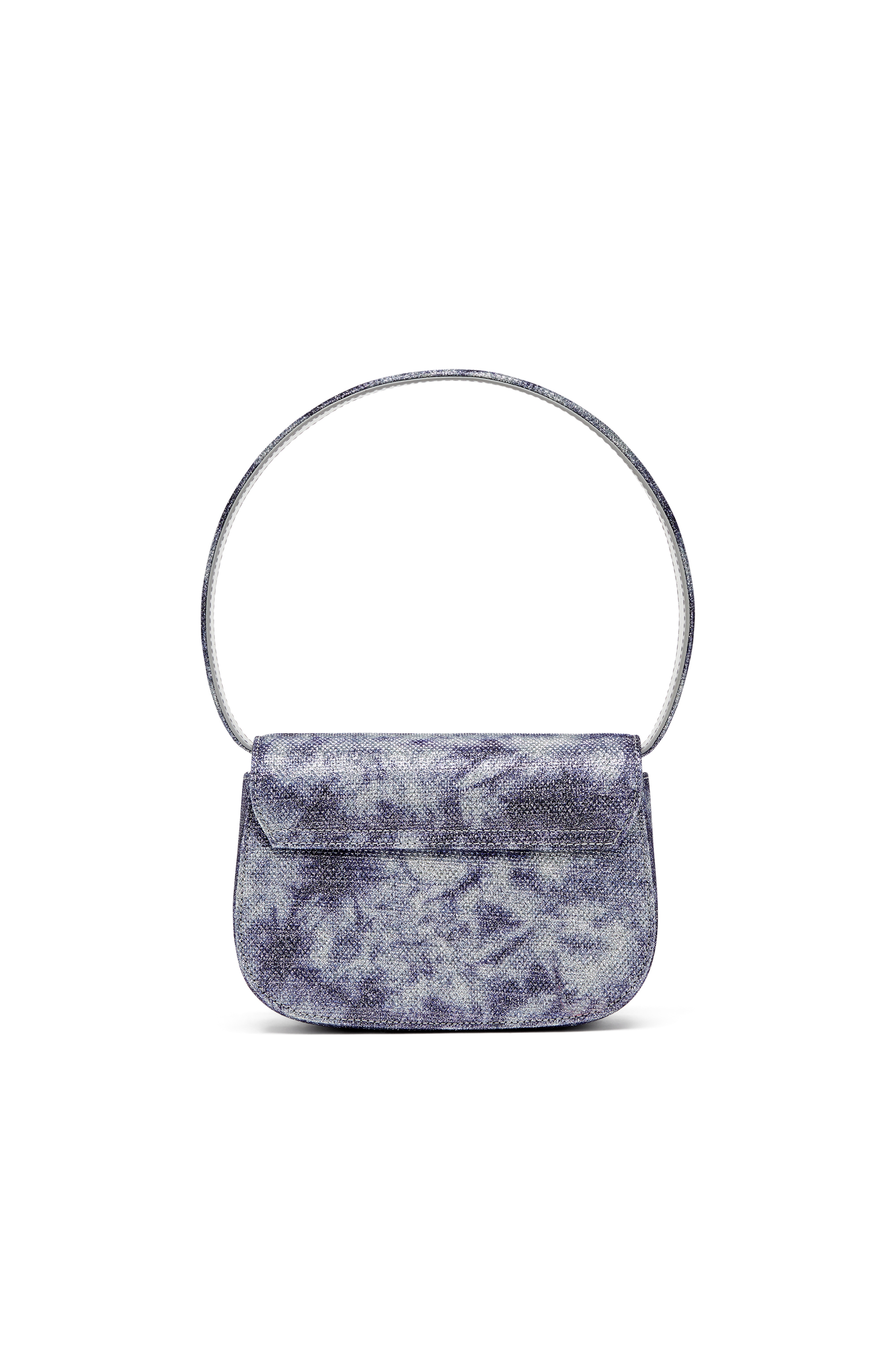 Diesel - 1DR, Woman's Iconic shoulder bag in shimmer fabric in Blue - 2