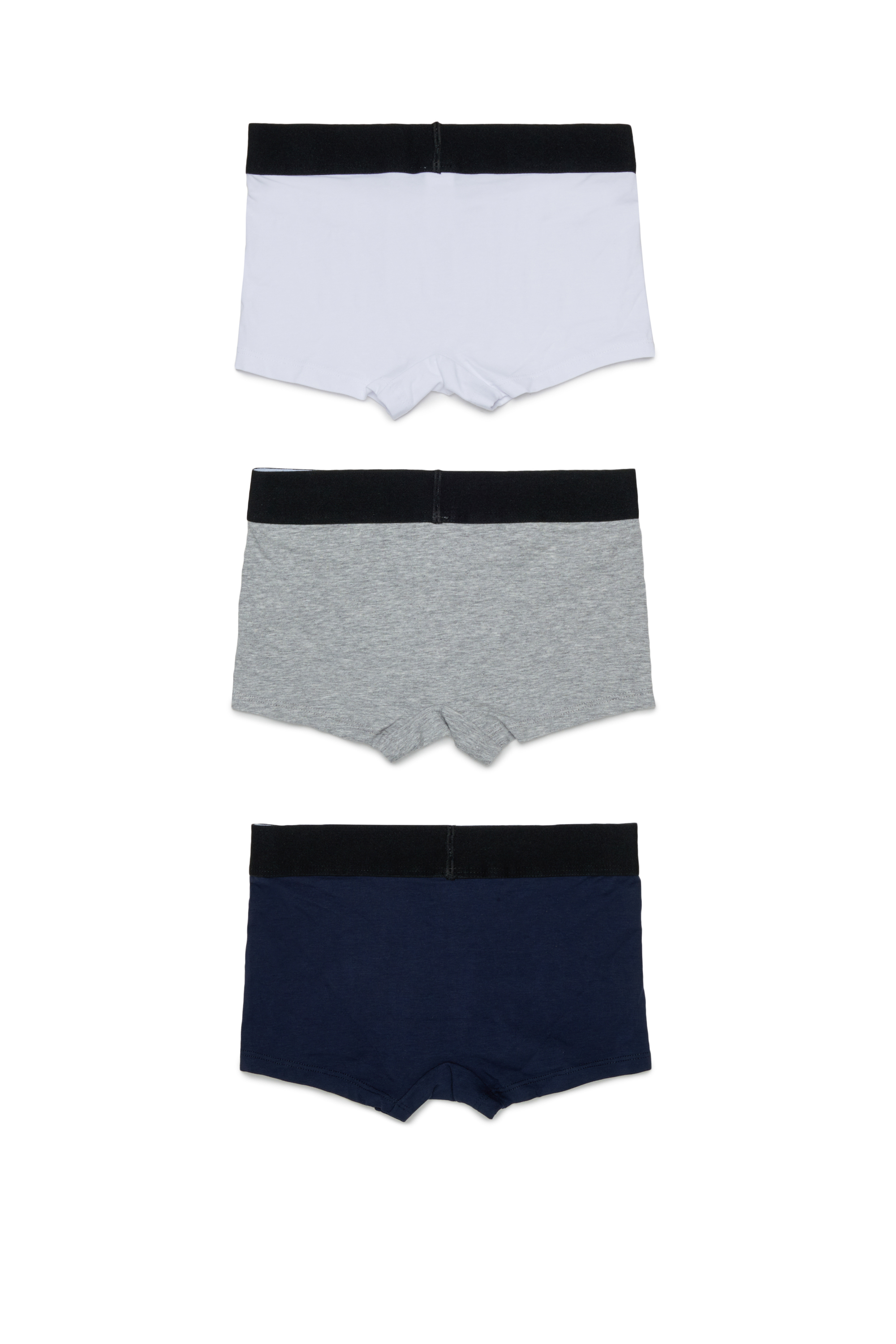 Diesel - UM-UMILLOTRIPACK-DD, Man's 3-pack boxer briefs in stretch cotton in Grey/Black - 2