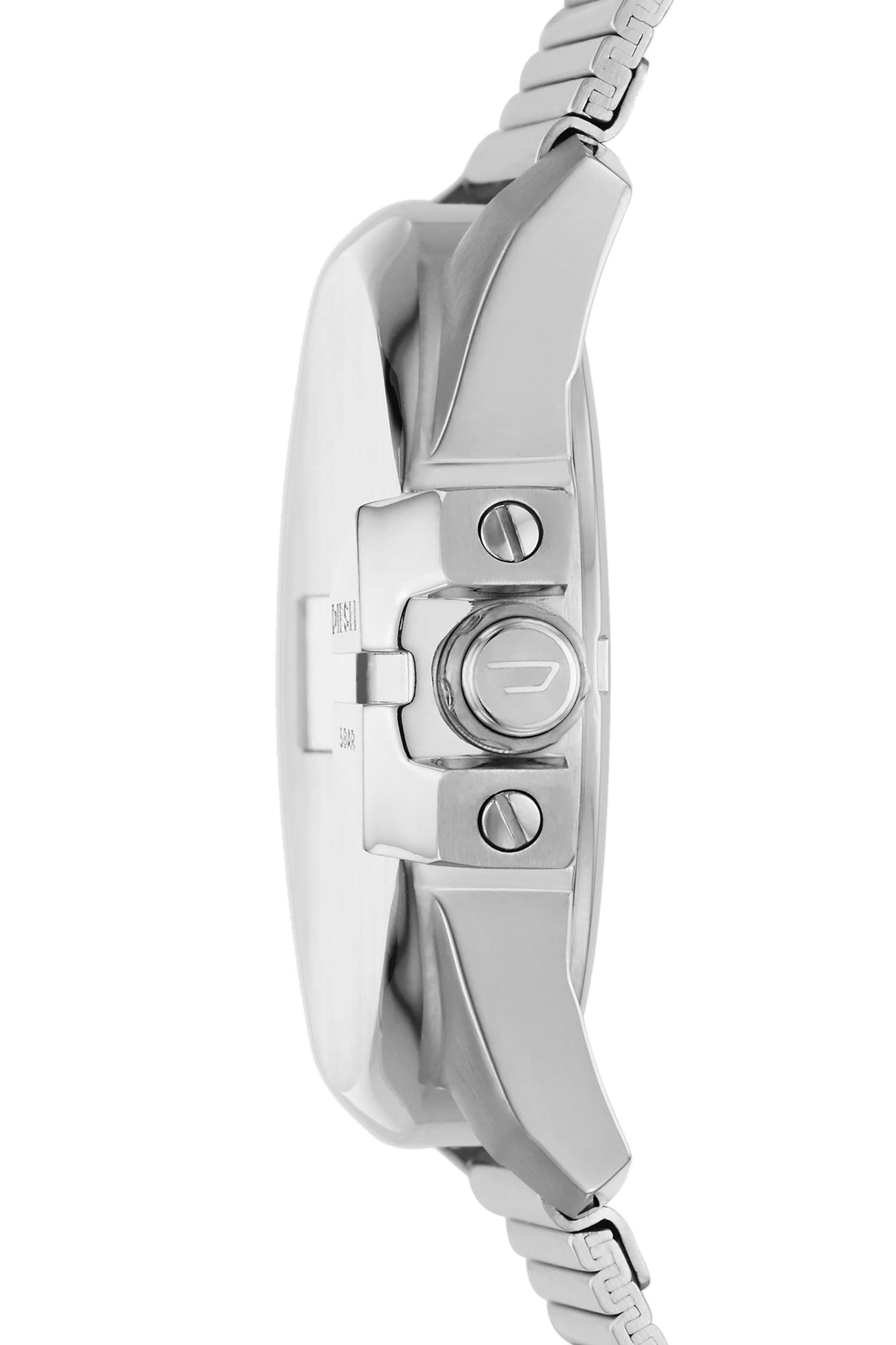 Diesel - DZ1962, Unisex's Baby Chief digital stainless steel watch in Silver - 3