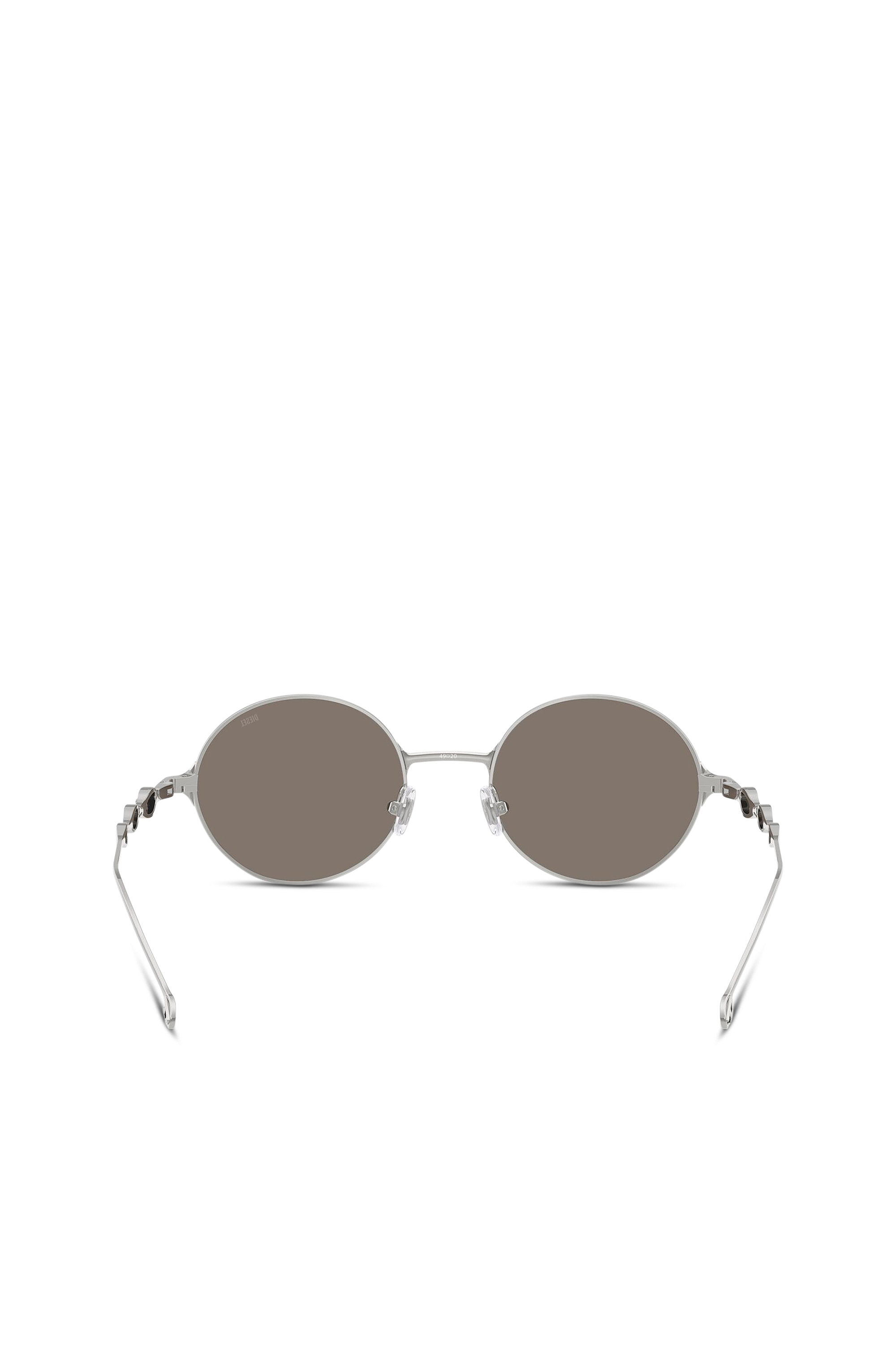 Diesel - 0DL1008, Lunettes de soleil rondes Mixte in Gris argenté - 3