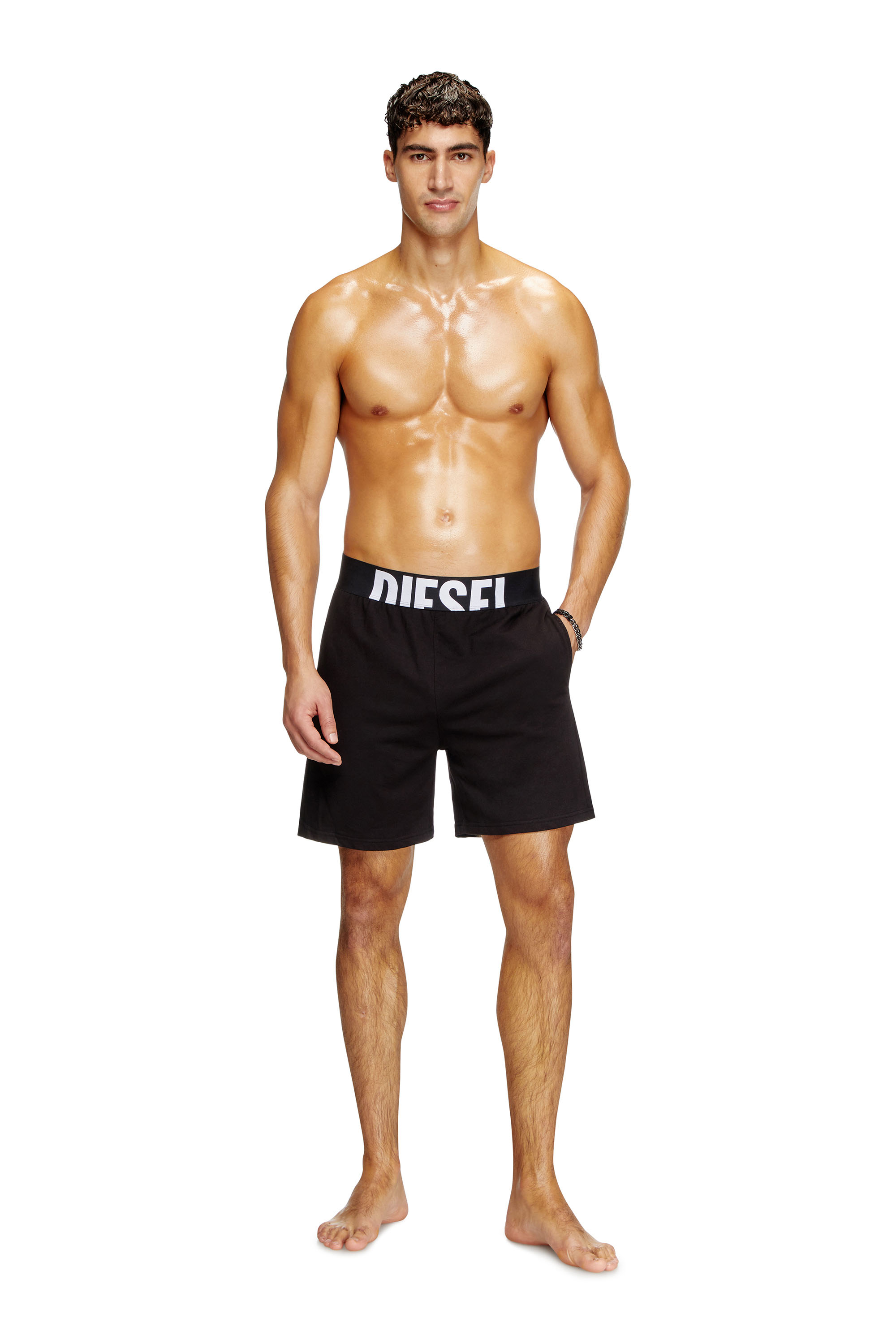 Diesel - DYLAN-D-POP, Short de pyjama Homme in Noir - 1