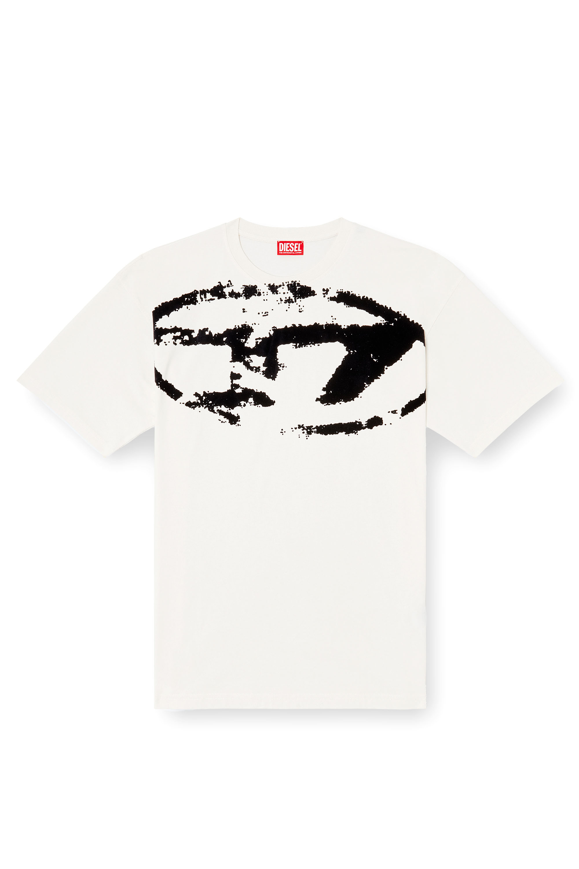 Diesel - T-BOXT-N14, T-shirt avec logo floqué effet vieilli Homme in Polychrome - 3