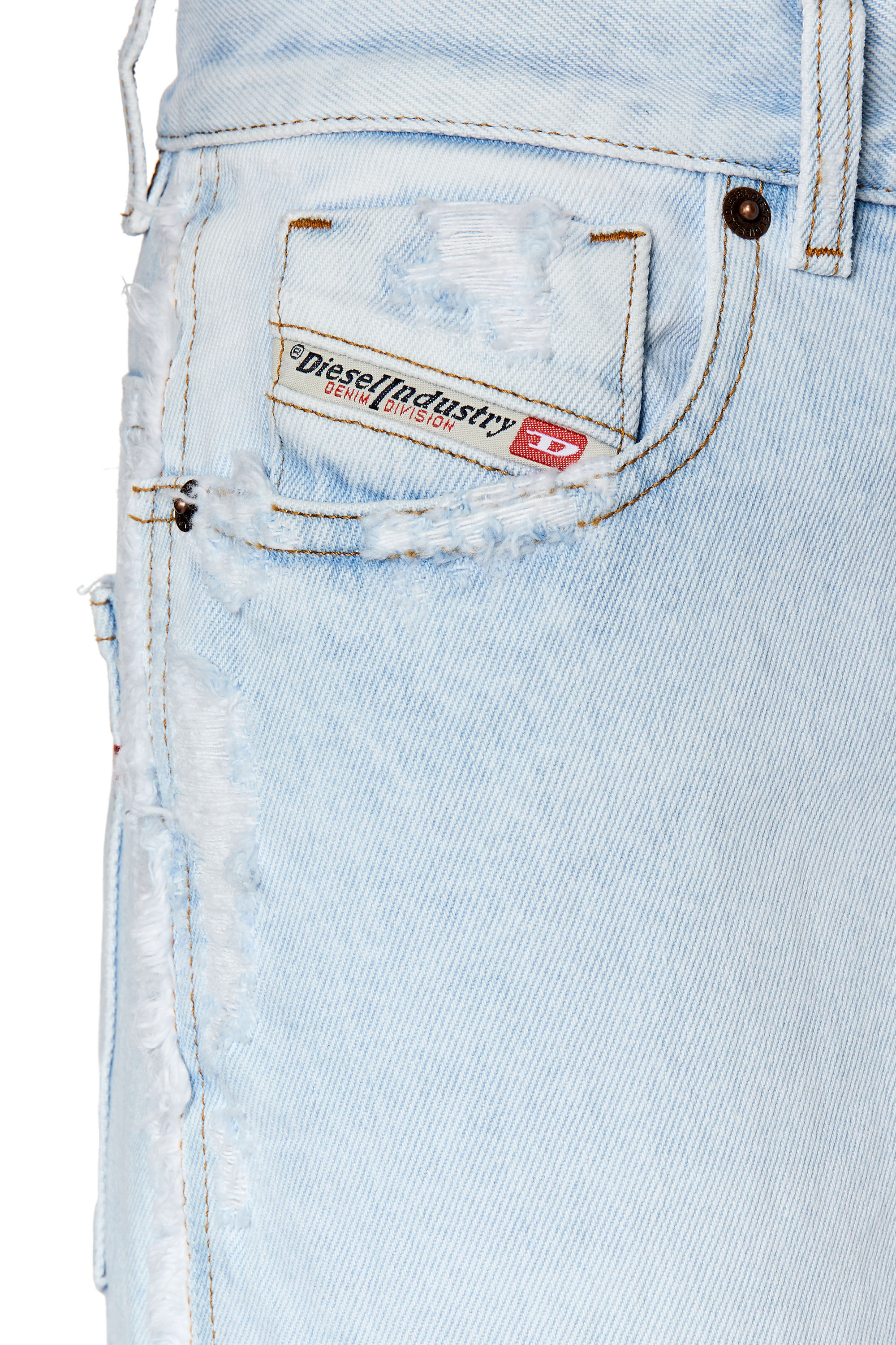 Diesel - 2000 Widee 007M7 Bootcut and Flare Jeans, Light Blue - Image 4