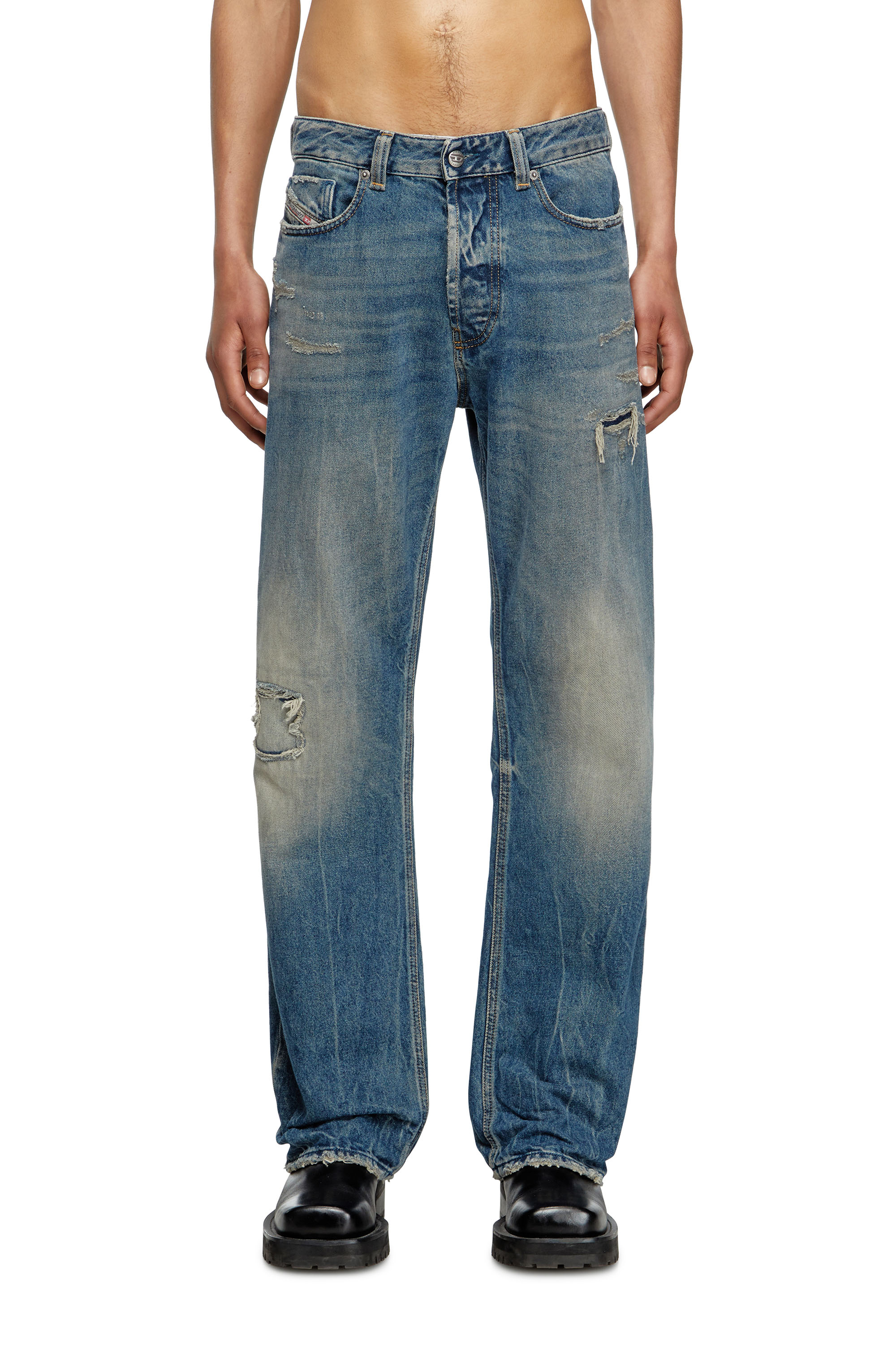 Diesel - Relaxed Jeans 1980 D-Eeper 09M28 Homme, Bleu moyen - Image 1