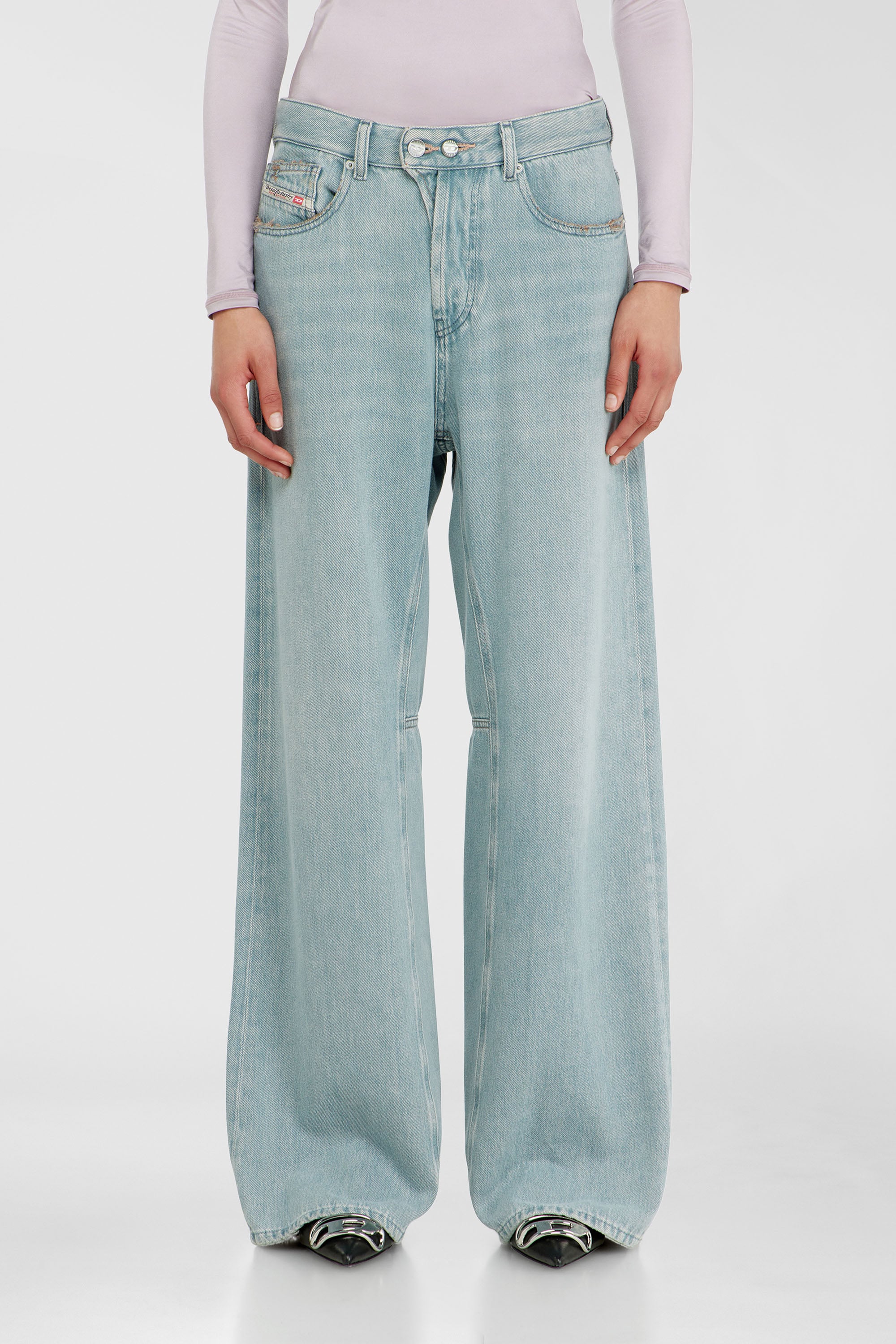Diesel - Relaxed Jeans 1996 D-Sire 09P84 Femme, Bleu Clair - Image 1