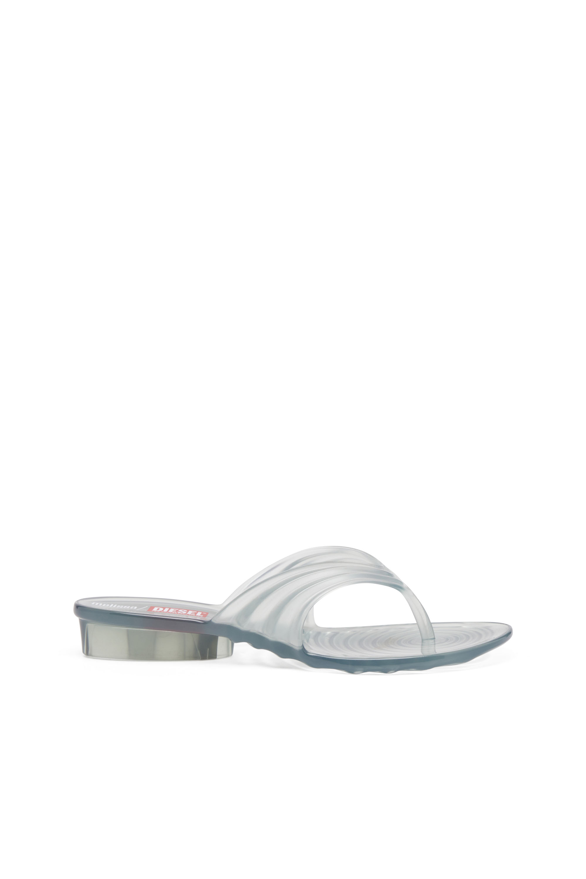 Diesel - MELISSA QUANTUM THONG, Tong sculpturale en Melflex® Femme in Gris - 1
