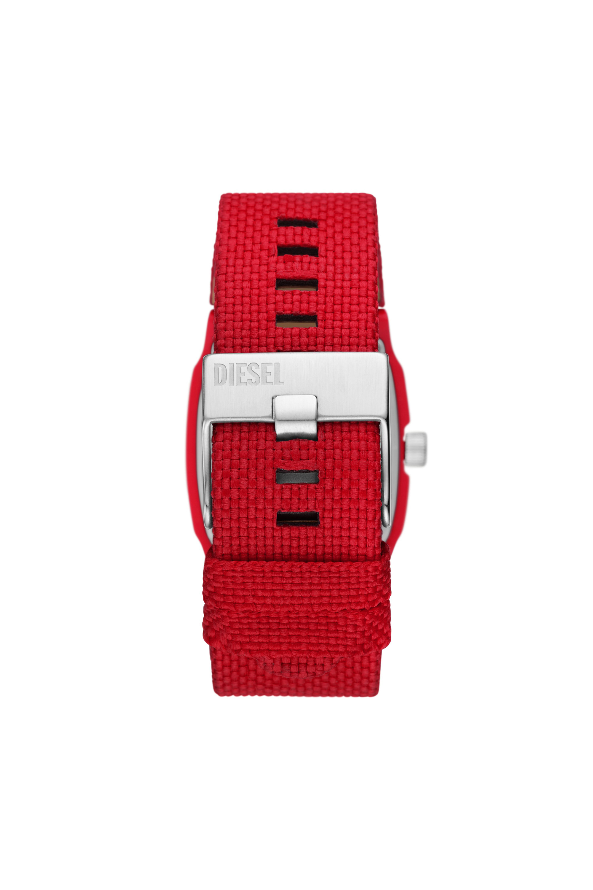 Diesel - DZ2168, Montre Cliffhanger Solar Red Homme in Rouge - 2