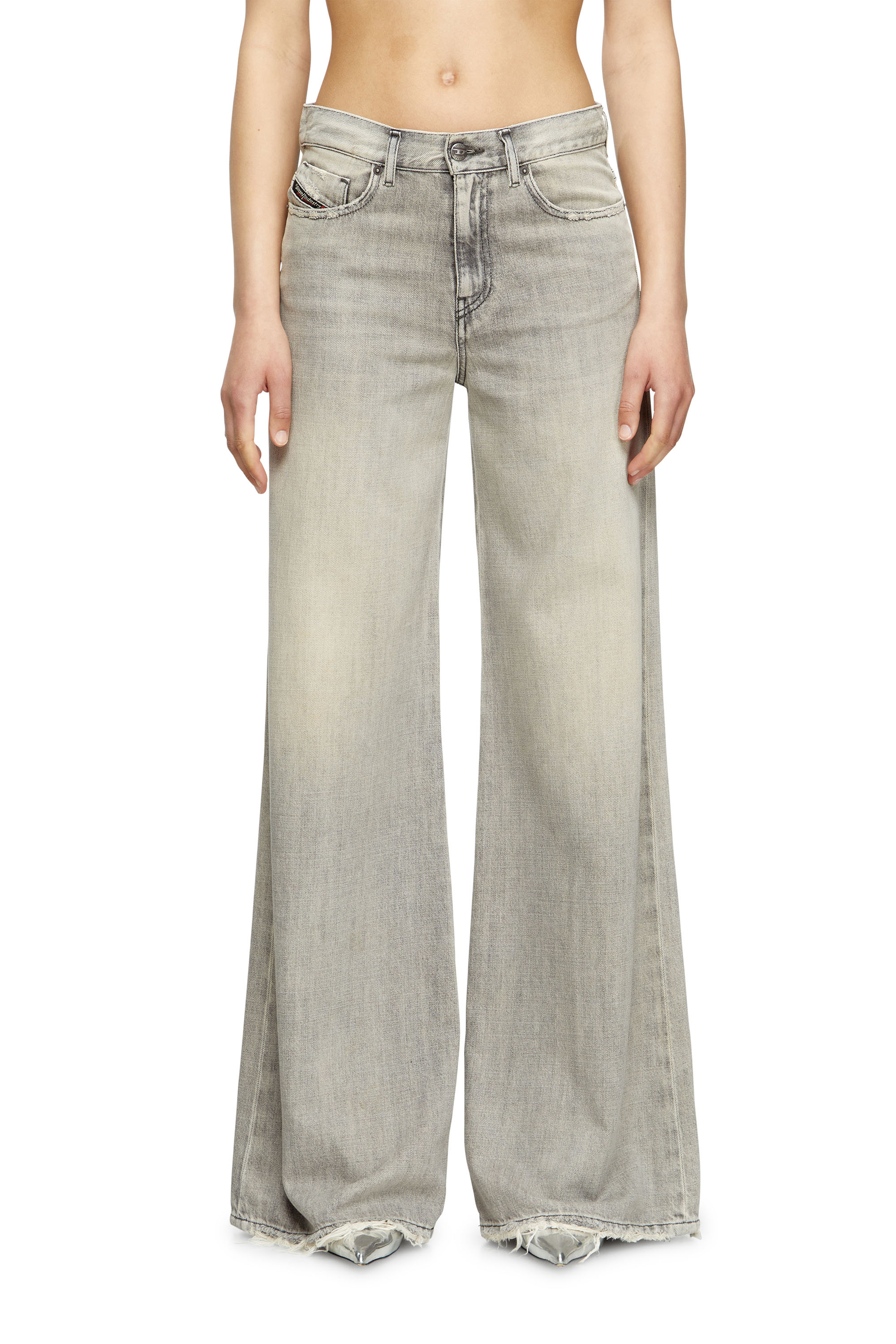 Diesel - Flare Jeans 1978 D-Akemi 068RU Femme, Gris - Image 3