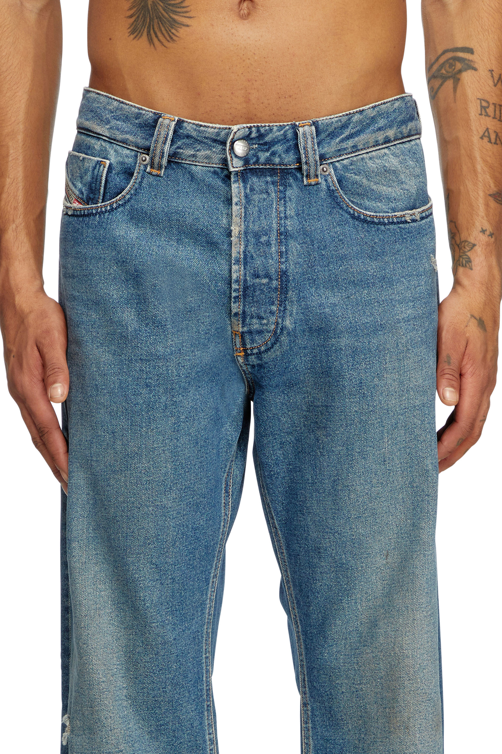 Diesel - Relaxed Jeans 1980 D-Eeper 09J79 Homme, Bleu moyen - Image 5