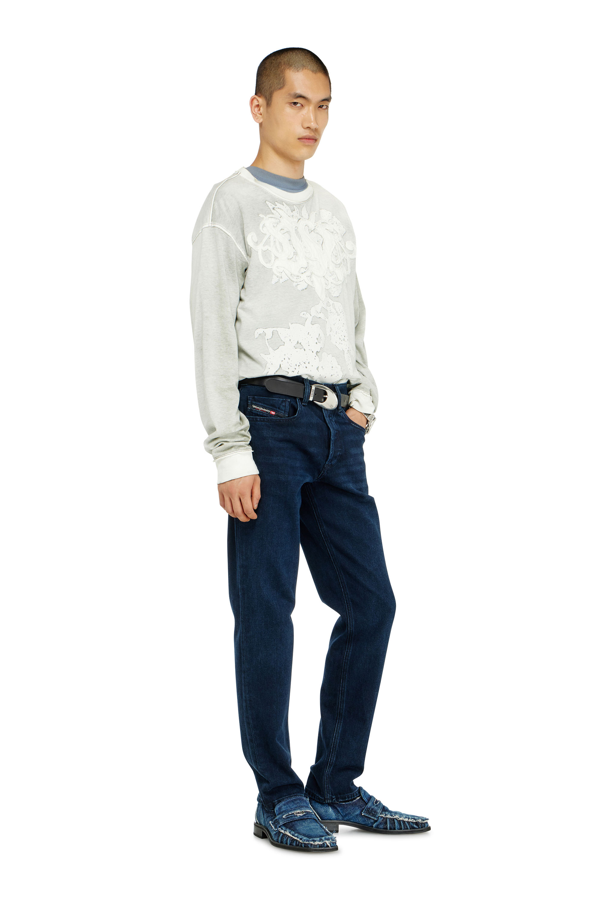 Diesel - Regular Jeans 2023 D-Finitive 0KBBJ Homme, Bleu Fonc&eacute; - Image 2
