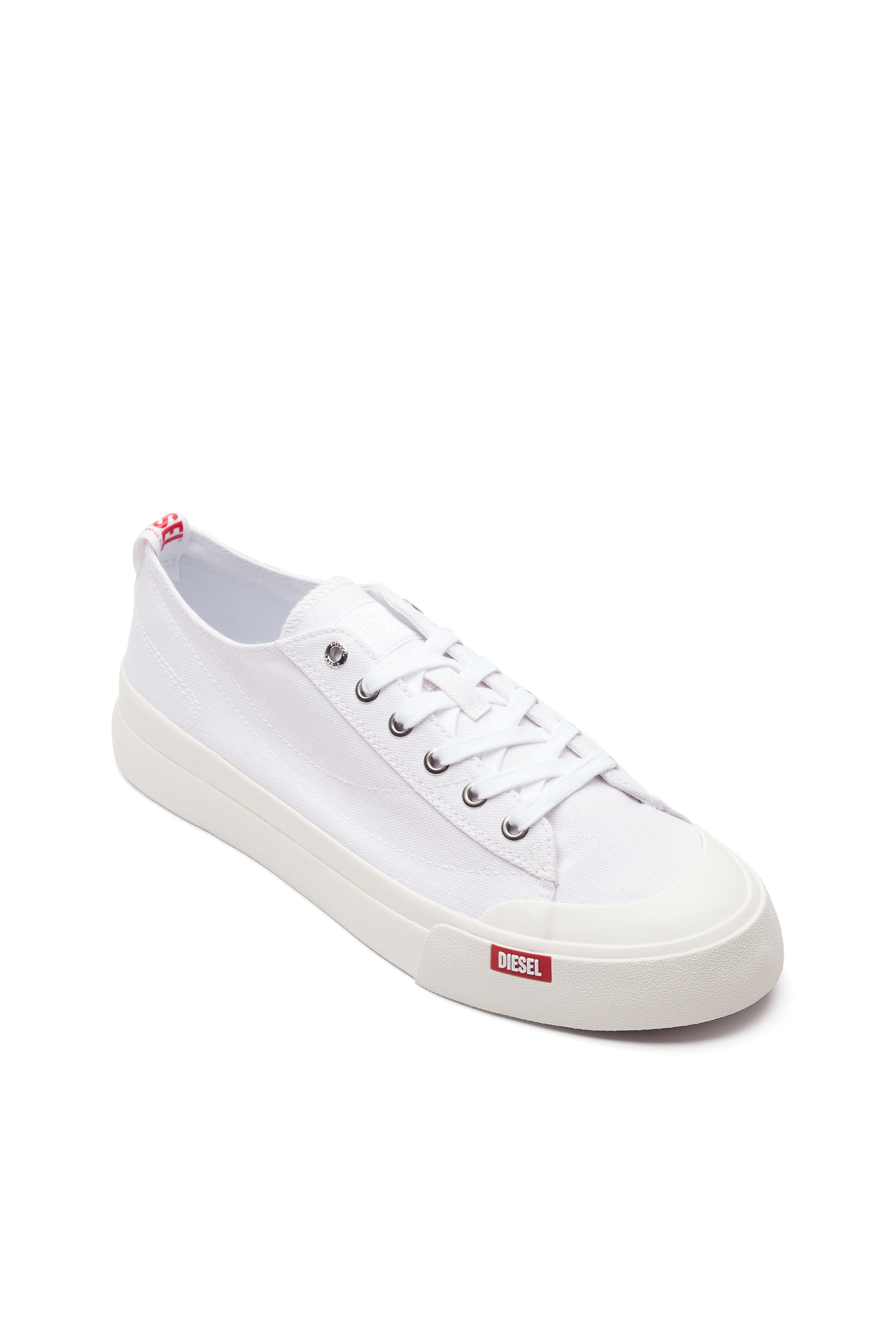 Diesel - S-ATHOS LOW W, S-Athos Low-Sneakers en toile Femme in Blanc - 6