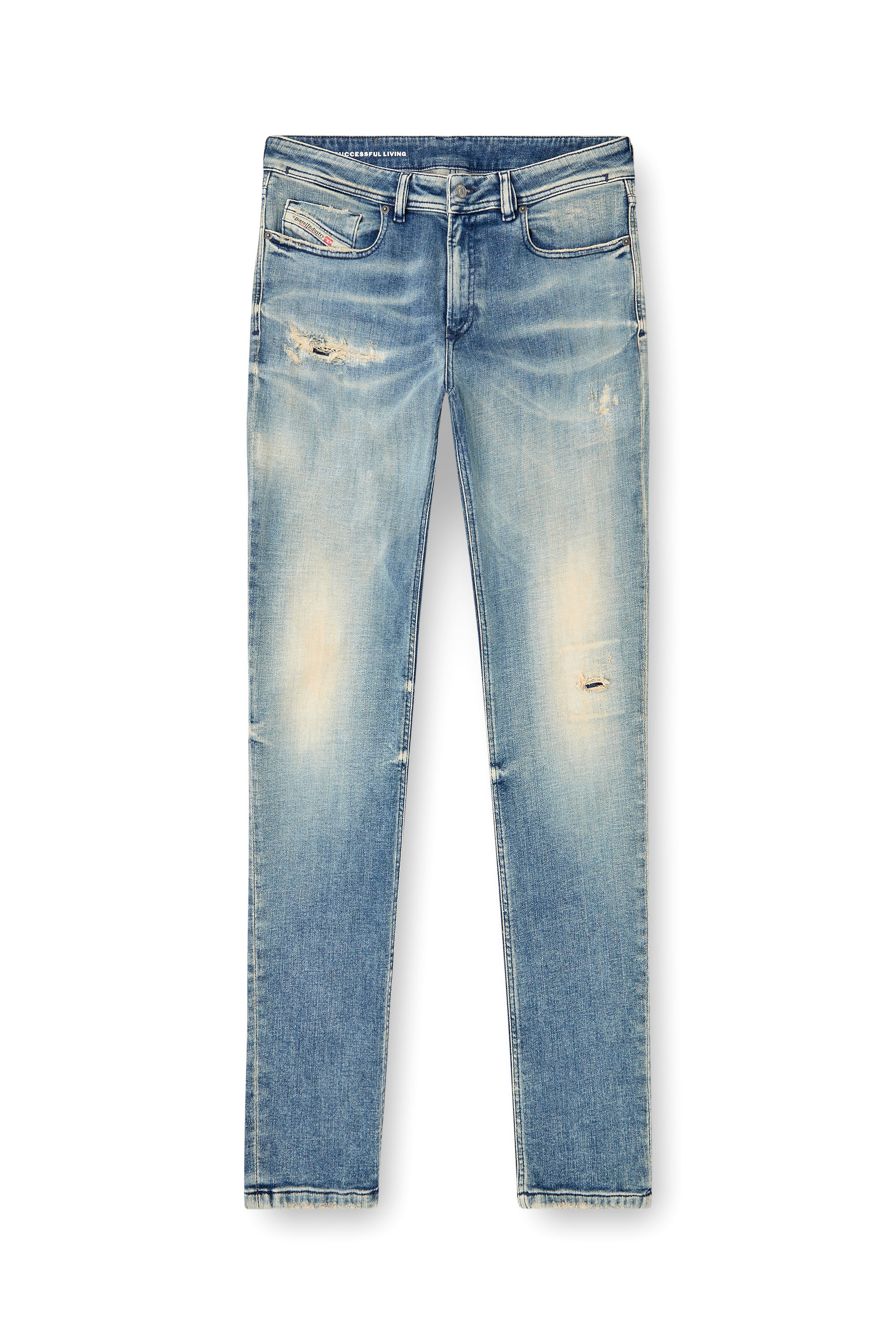 Diesel - Man's Skinny Jeans 1979 Sleenker 09K58, Light Blue - 3