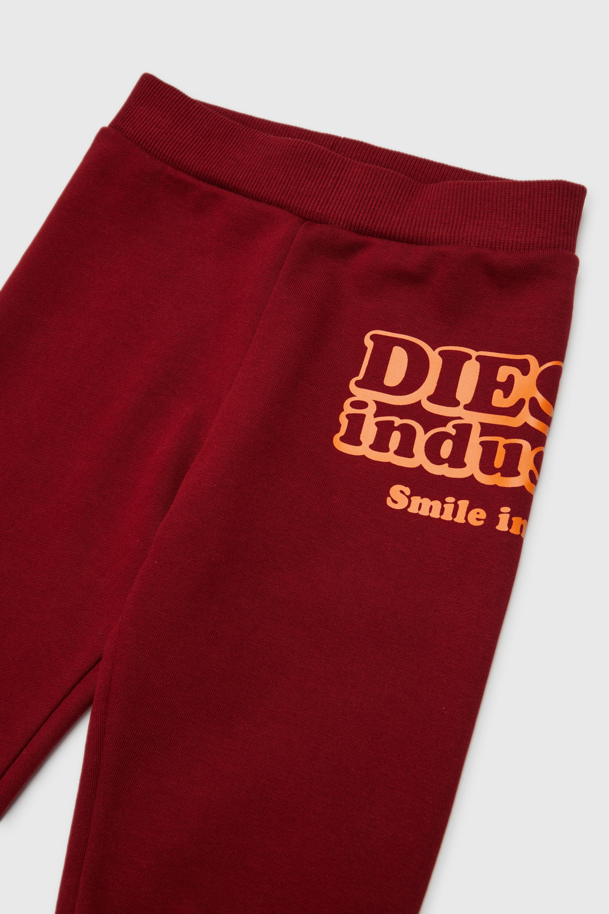 Diesel - PLODIMIB, Pantalon de surv&ecirc;tement en coton avec imprim&eacute; Diesel Industry Homme in Rouge - 3