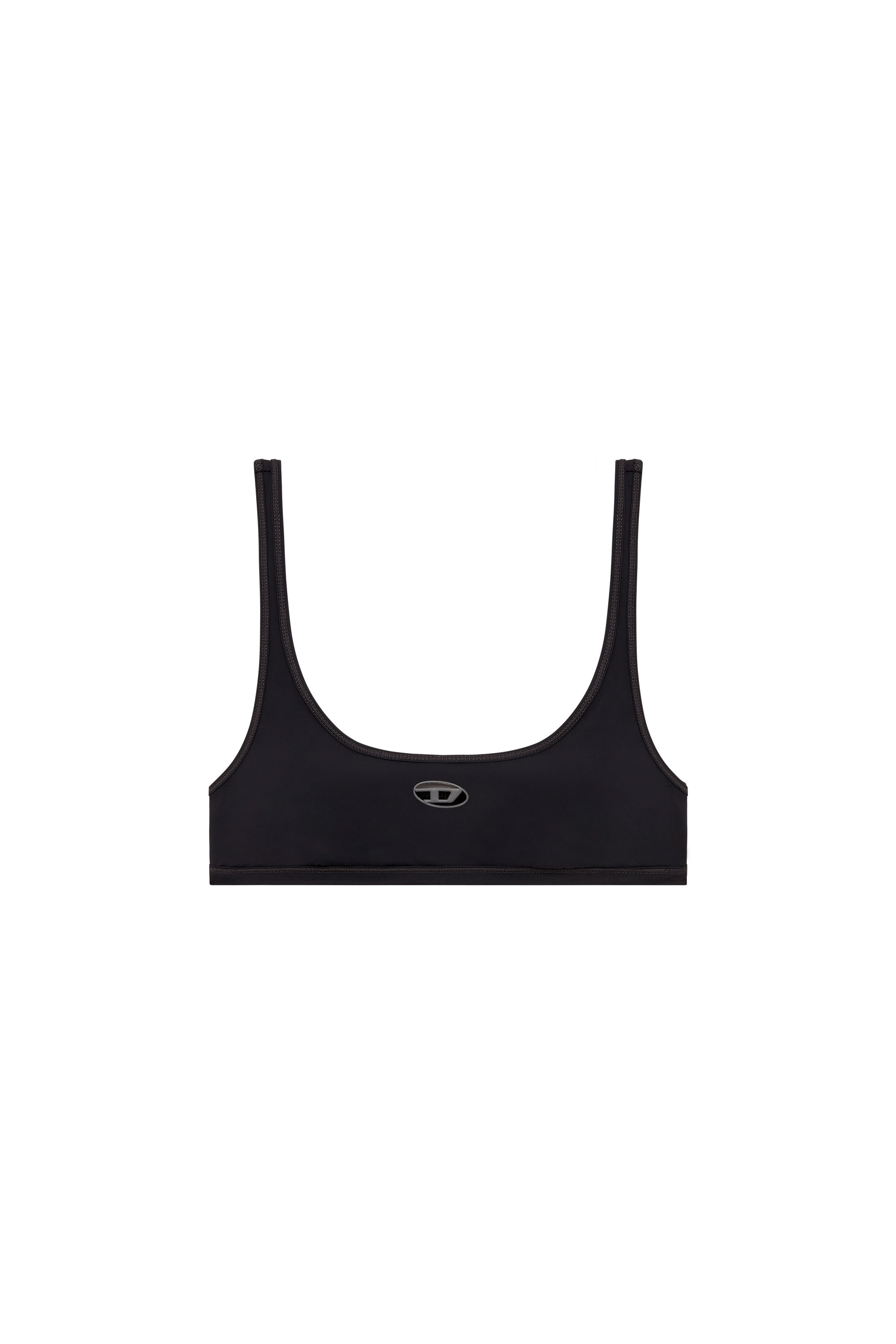 Diesel - CHELSEA-UTLT, Brassière de sport avec cut-out à logo Femme in Noir - 2