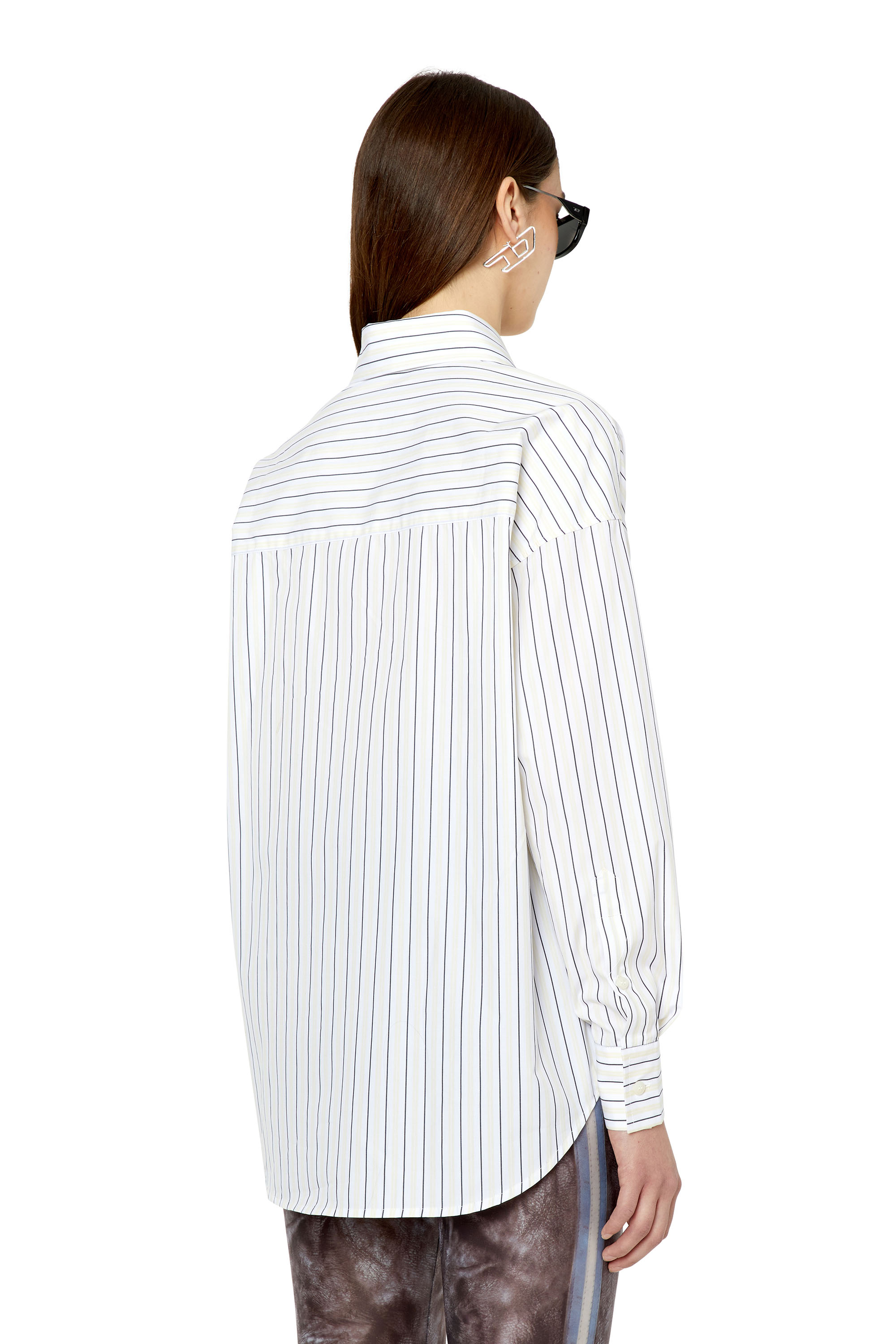 Diesel - S-DOUBLY-STRIPE, White/Yellow - Image 4