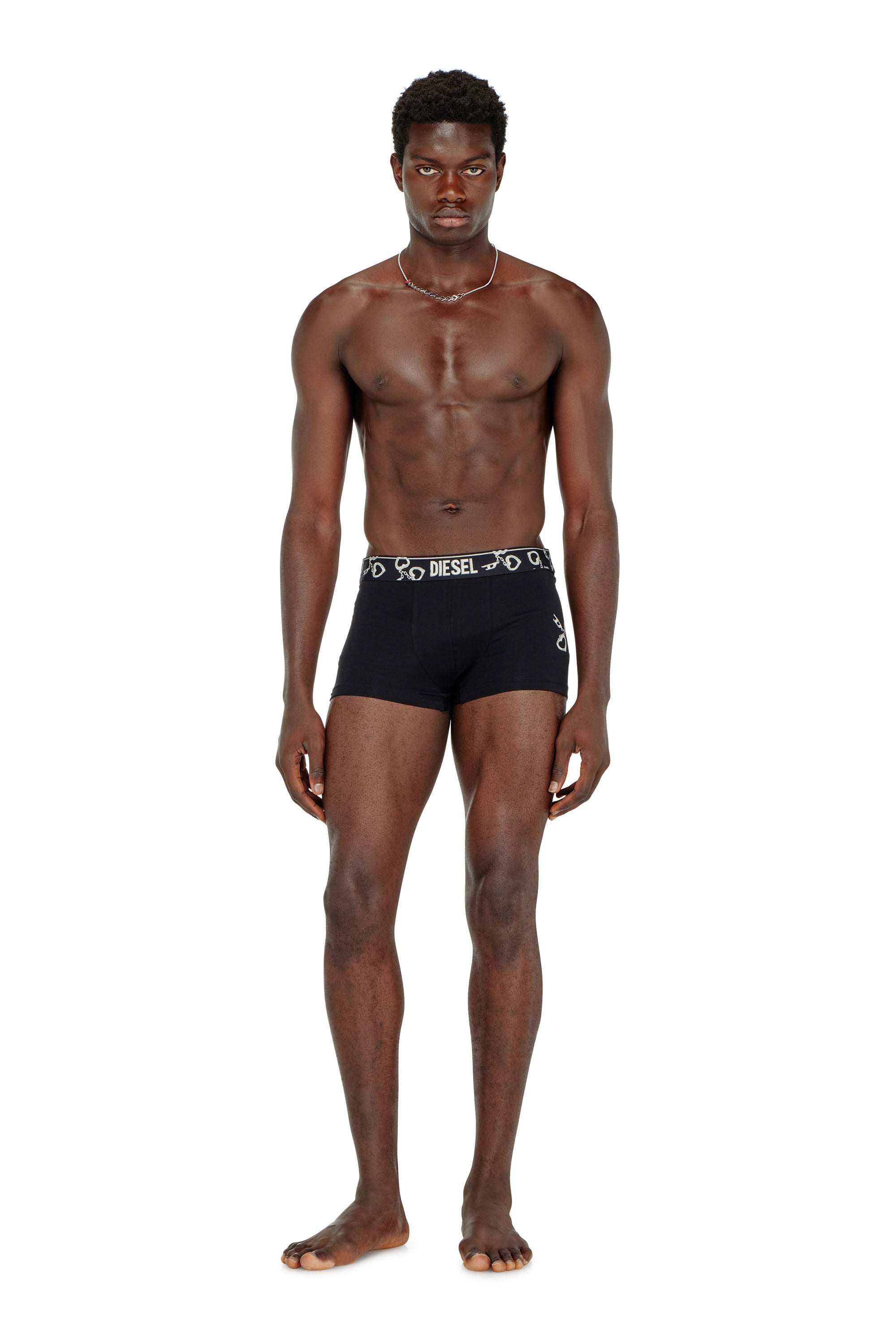 Diesel - DAMIEN-GFT-3PACK, Lot de trois boxers avec motif menottes Homme in Noir - 2