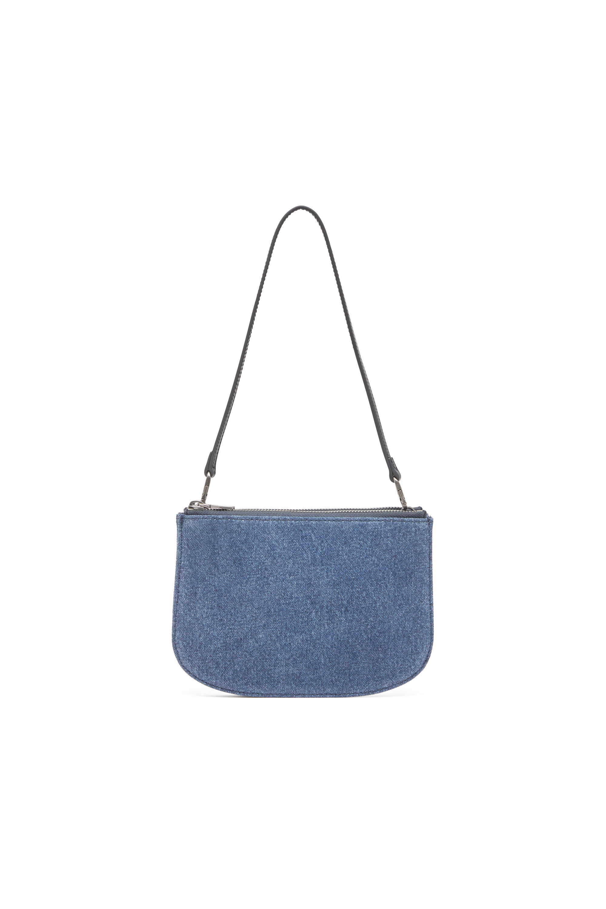 Diesel - 1DR TWIN, Sac à bandoulière à double poche en denim solarisé Femme in Bleu - 2