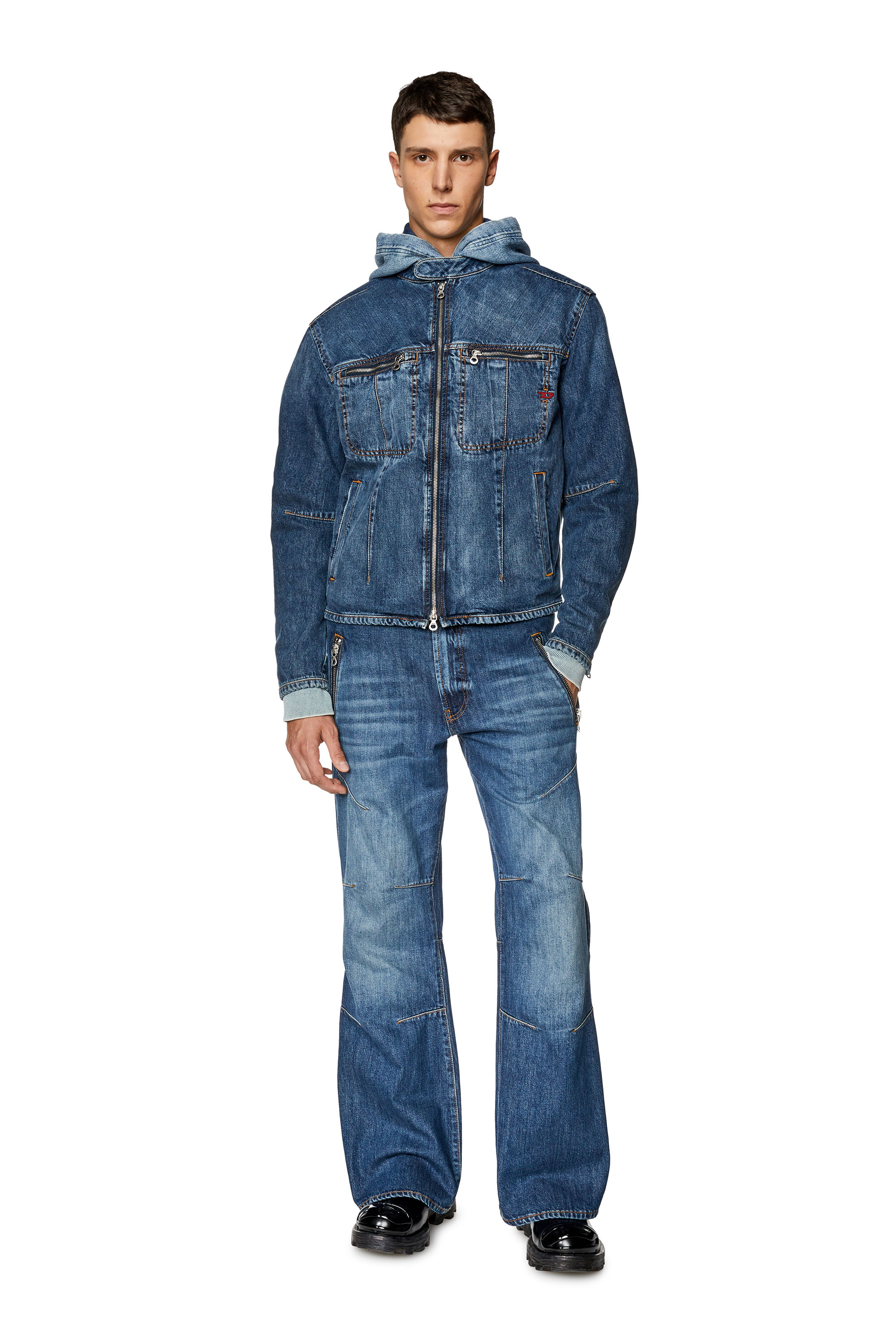 Diesel - Straight Jeans D-Ismis 0HJAW, Dark Blue - Image 4