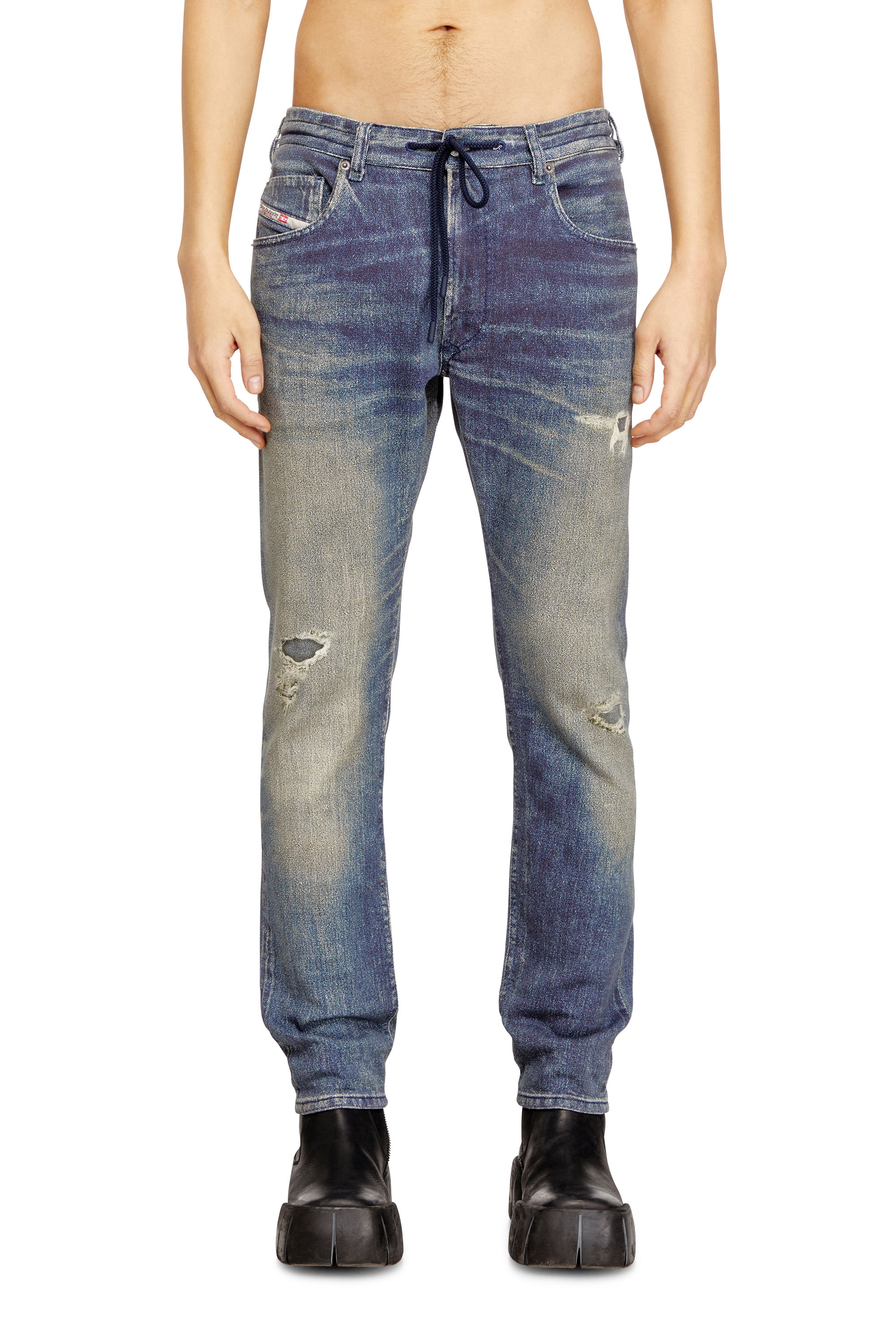 Diesel - Regular 2032 D-Krooley Joggjeans&reg; 068UT Homme, Bleu moyen - Image 2