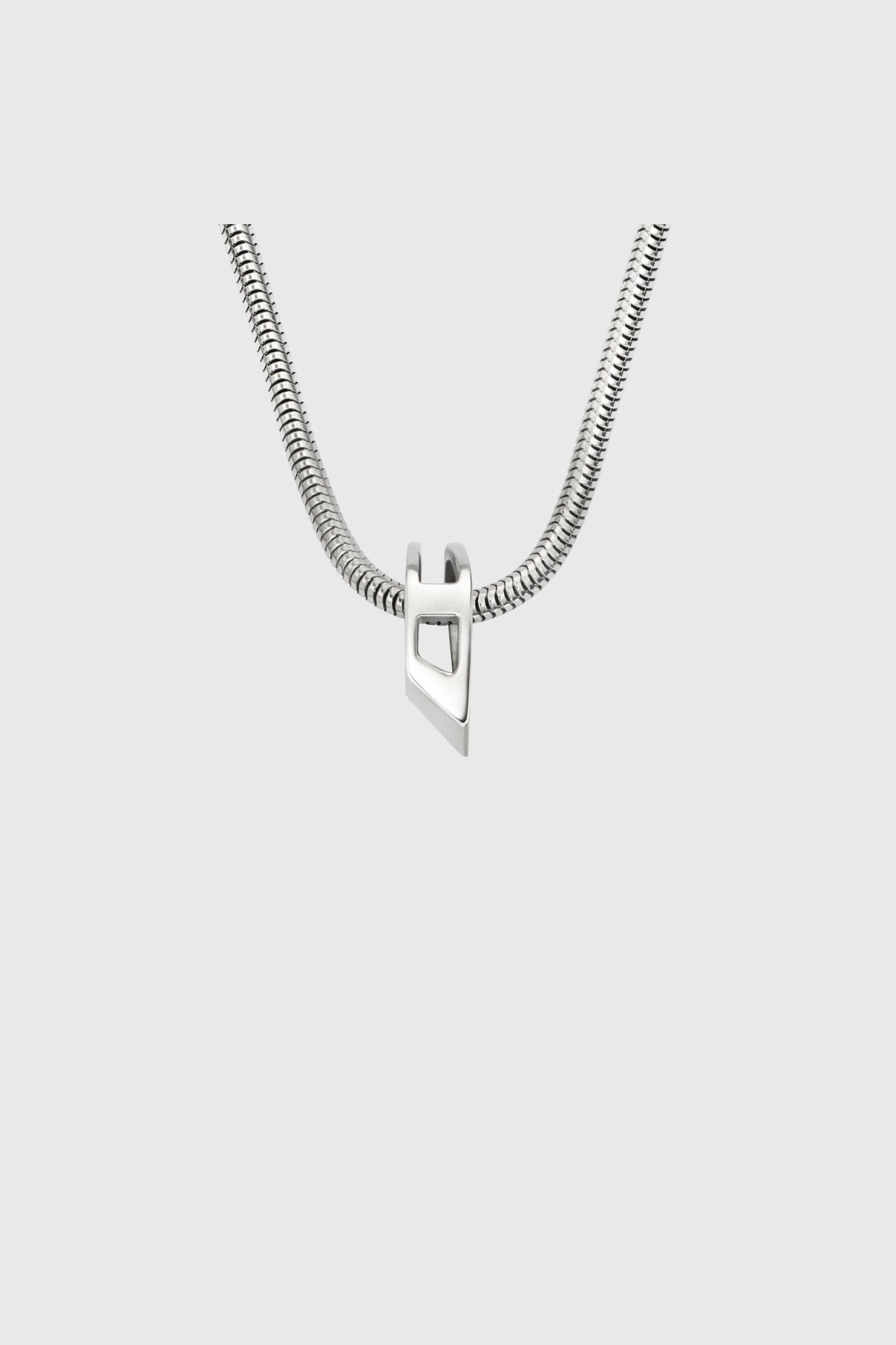 Diesel - DX167240 JEWELLERY, Collier cha&icirc;ne en acier inoxydable Mixte in Gris argent&eacute; - 2