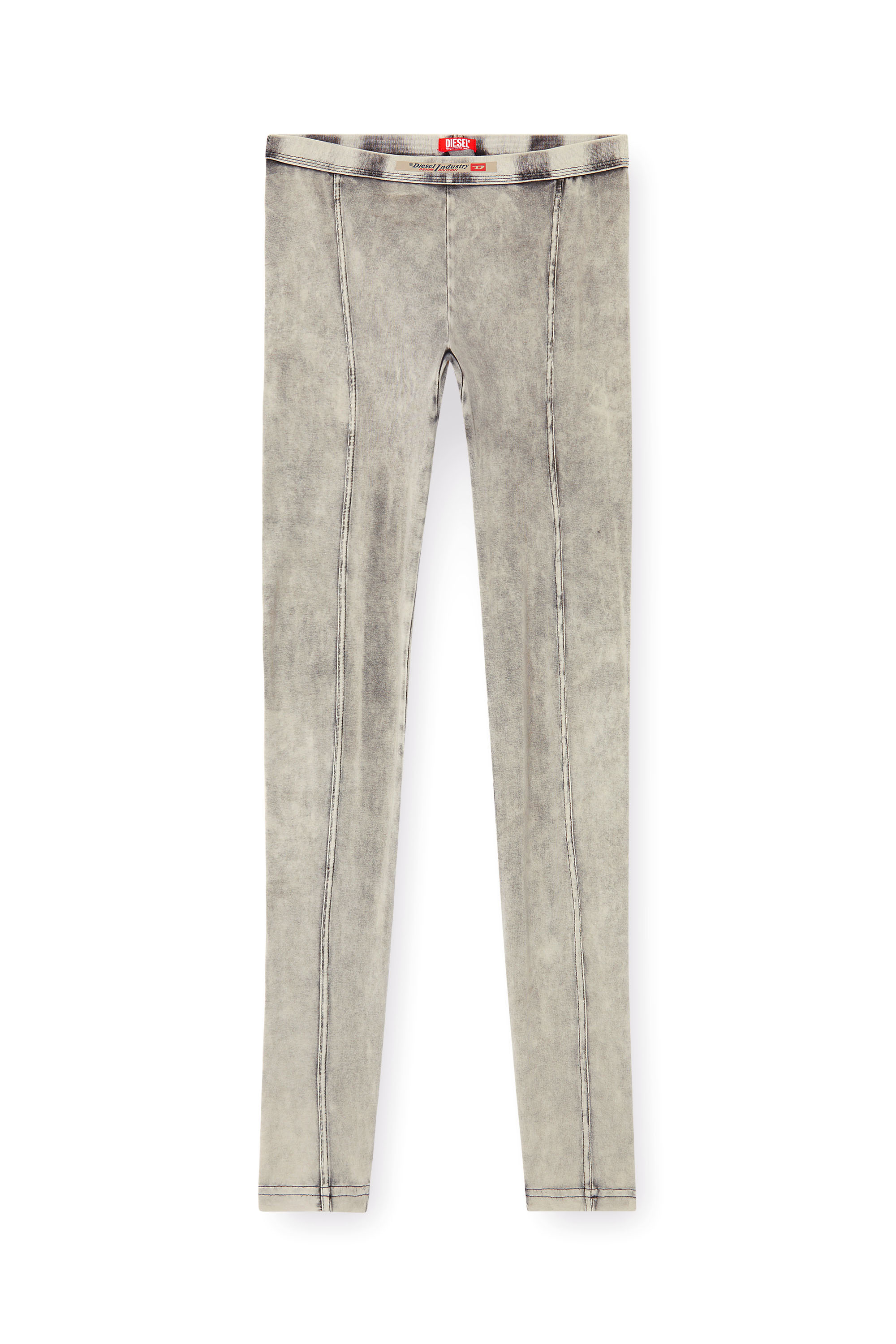 Diesel - ATHENA-DNM, Jeggings en jersey effet denim Femme in Gris - 4