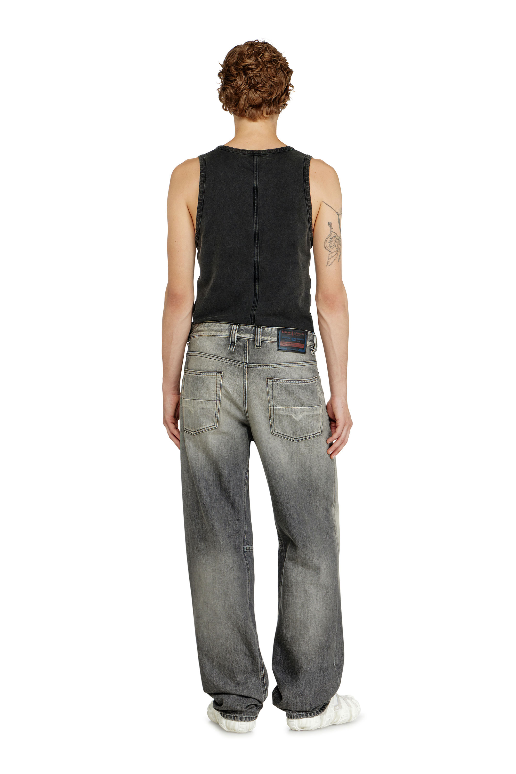 Diesel - Relaxed Jeans 2001 D-Macro 09P56 Homme, Gris - Image 3