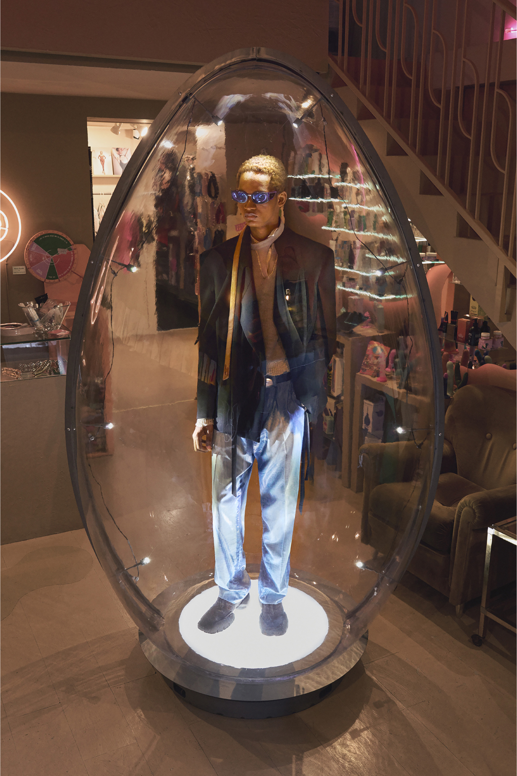 Diesel - B-ROP 30, Ceinture en cuir de 3 cm avec boucle sculpturale Homme in Noir - 3