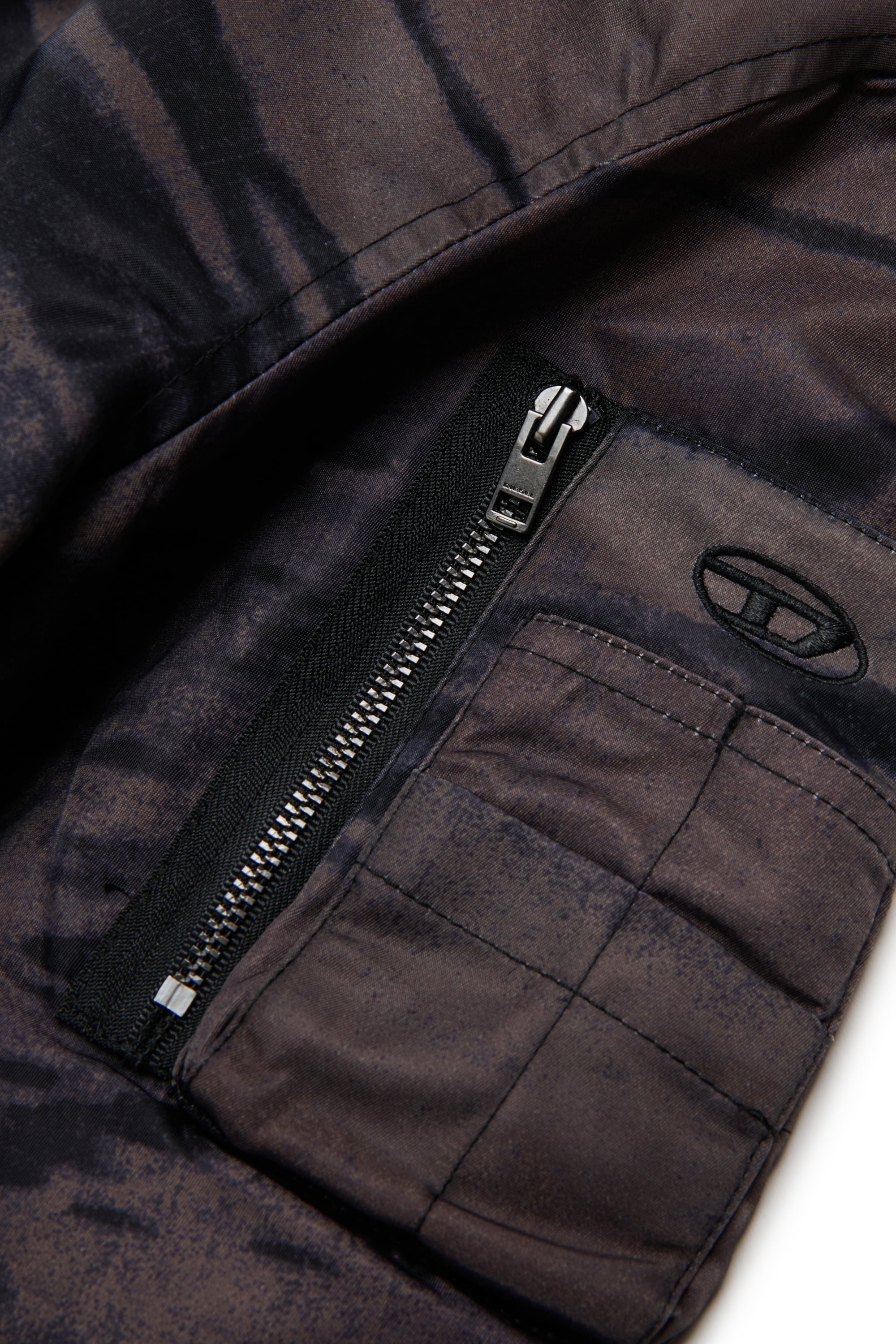 Diesel - JAKEPSDLBZ, Blouson bomber en nylon avec doublure matelass&eacute;e Homme in Vert - 4