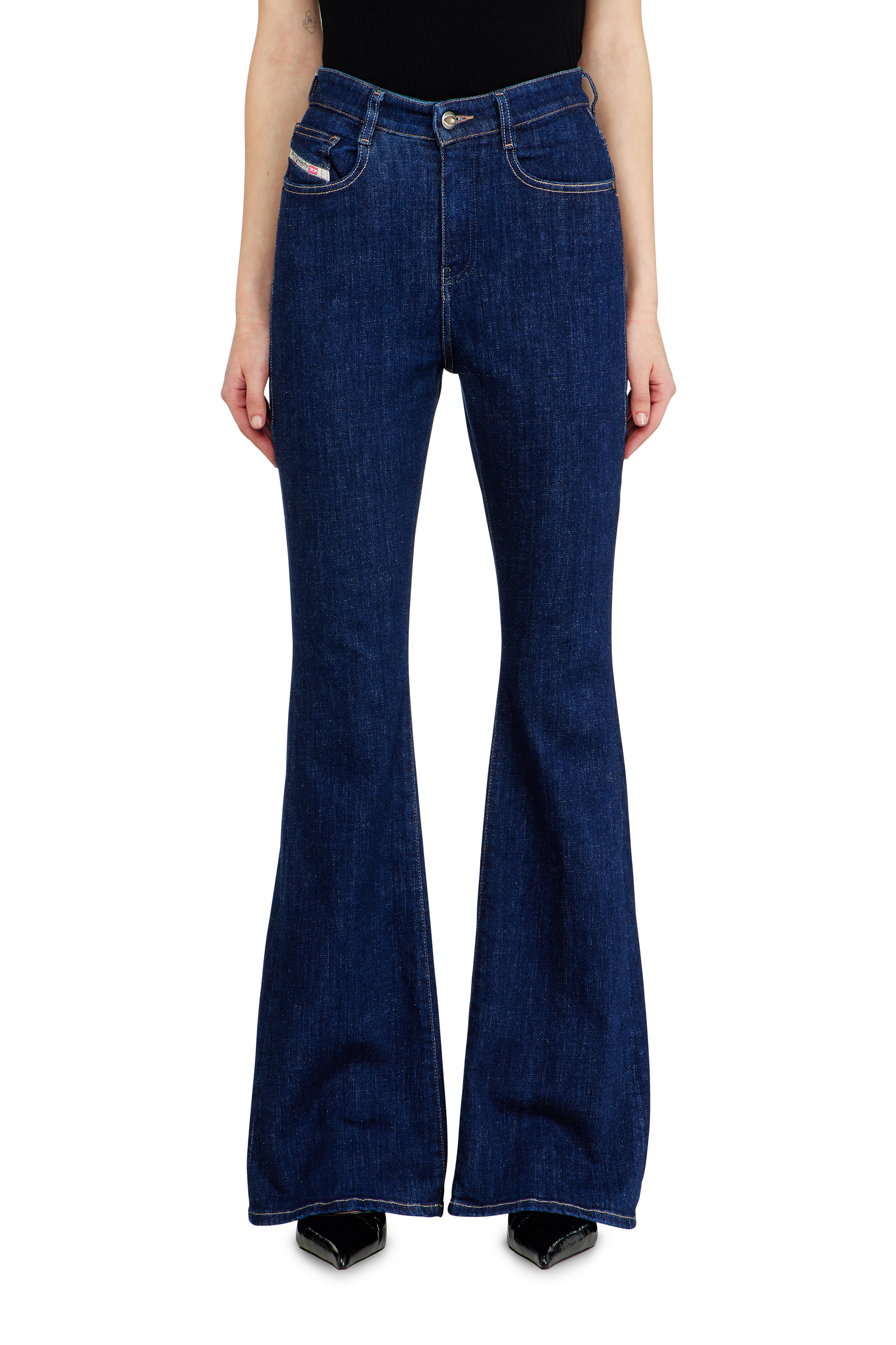 Diesel - Woman's Bootcut Jeans 1973 D-Partt 09Q03, Dark Blue - 4