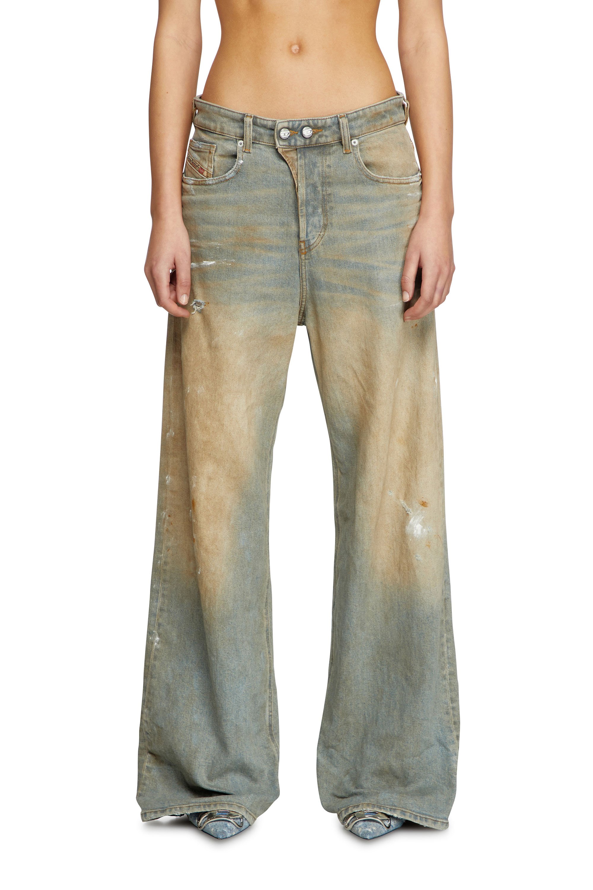 Diesel - Relaxed Jeans 1996 D-Sire 007Z4 Femme, Bleu Clair - Image 1