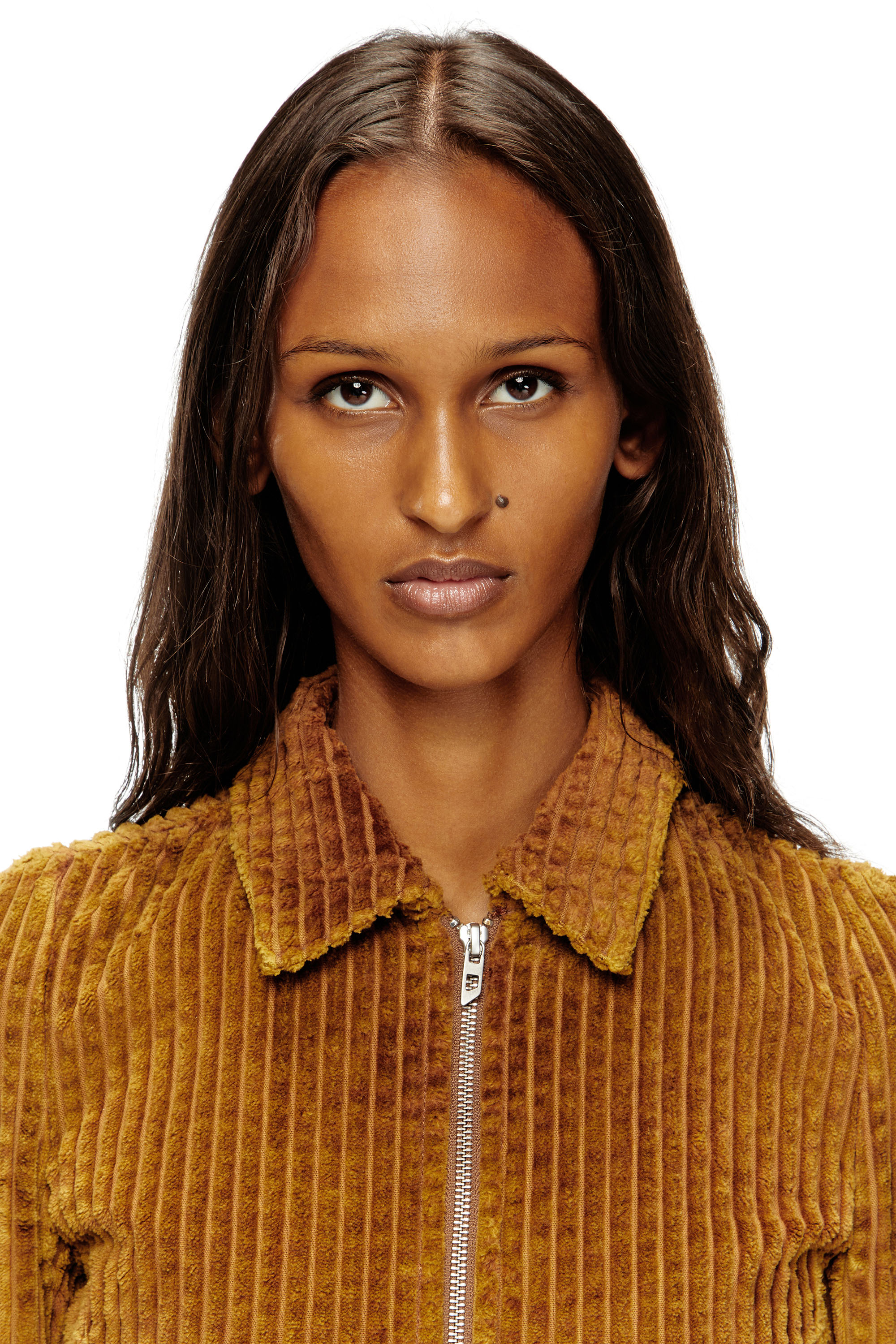G-ENEA, Light Brown Diesel - G-ENEA, Woman's Shirt-jacket in cotton corduroy in Light Brown - 5